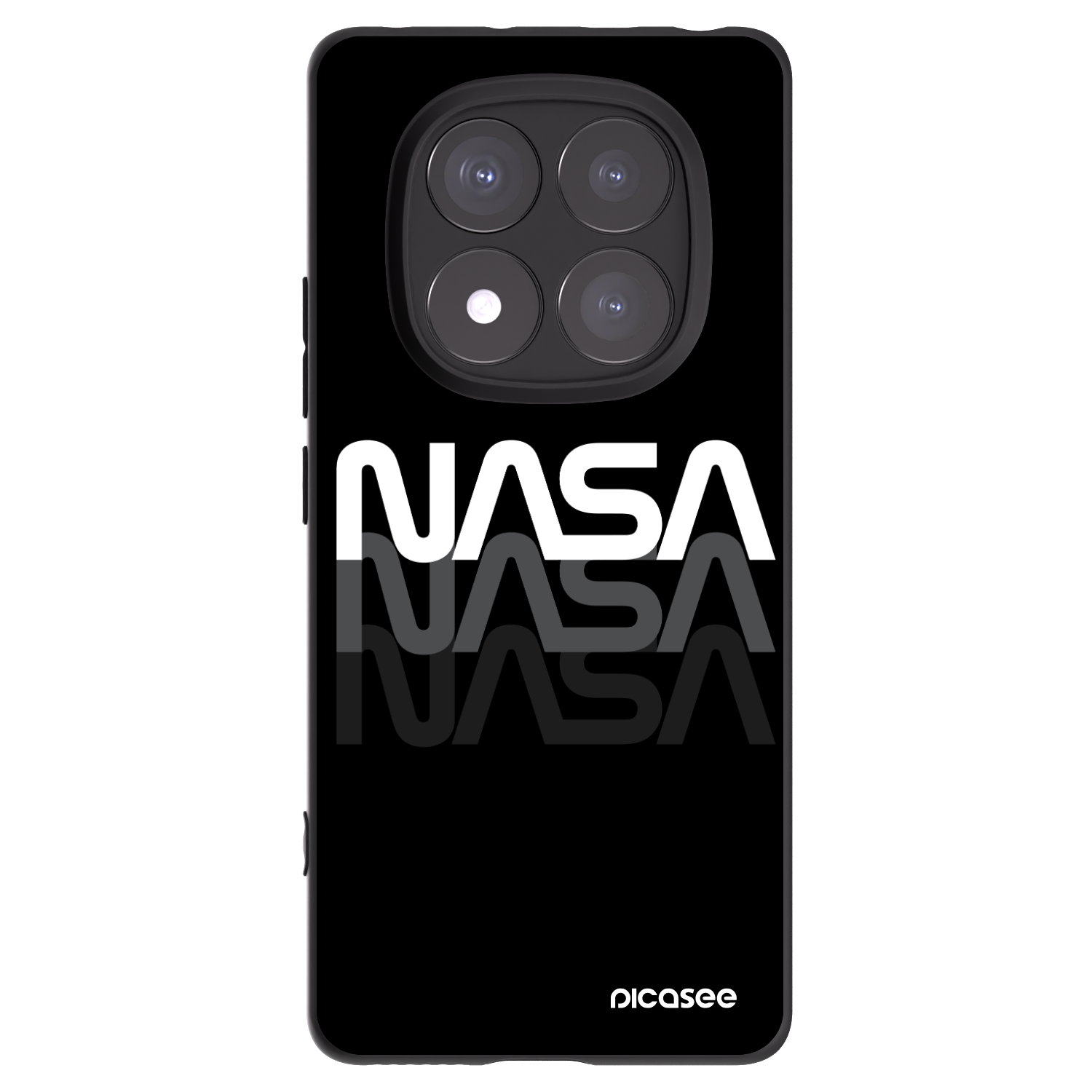 Picasee silikónový čierny obal pre Xiaomi Redmi Note 14 Pro+ 5G - NASA Triple