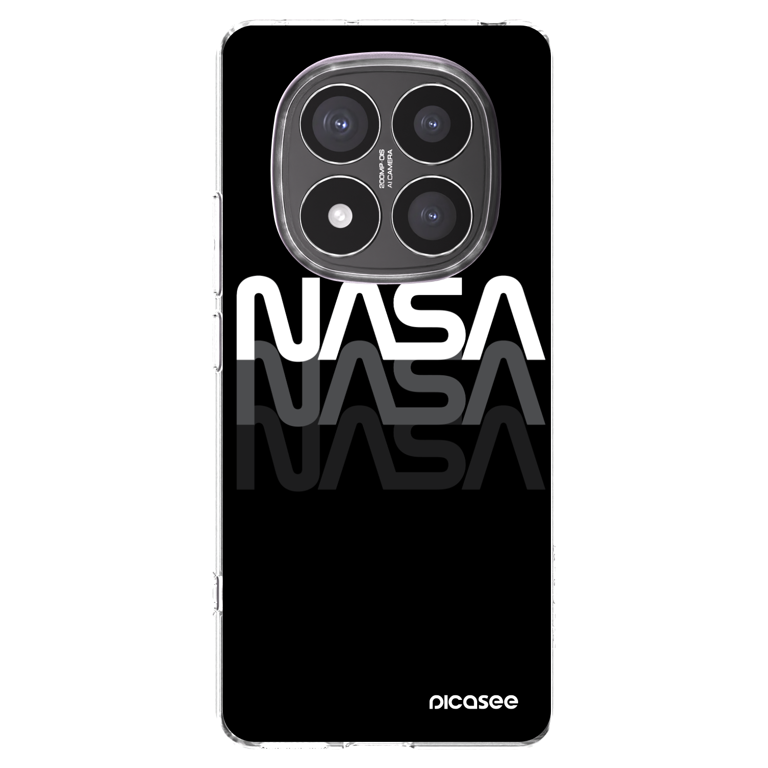 Picasee silikónový prehľadný obal pre Xiaomi Redmi Note 14 Pro+ 5G - NASA Triple