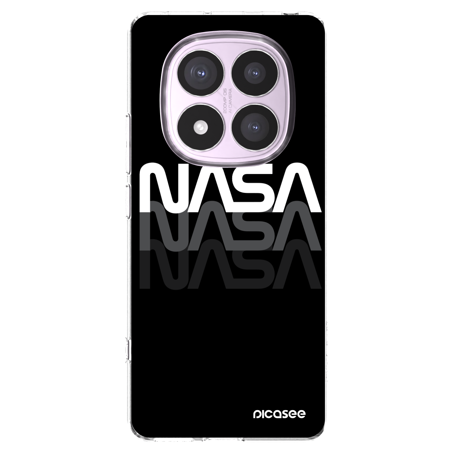 Silikónový prehľadný obal pre Xiaomi Redmi Note 14 Pro 5G - NASA Triple