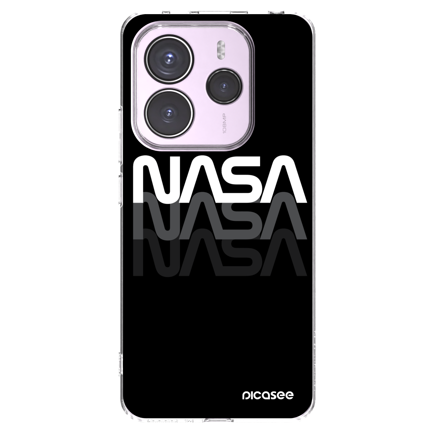 Silikónový prehľadný obal pre Xiaomi Redmi Note 14 5G - NASA Triple