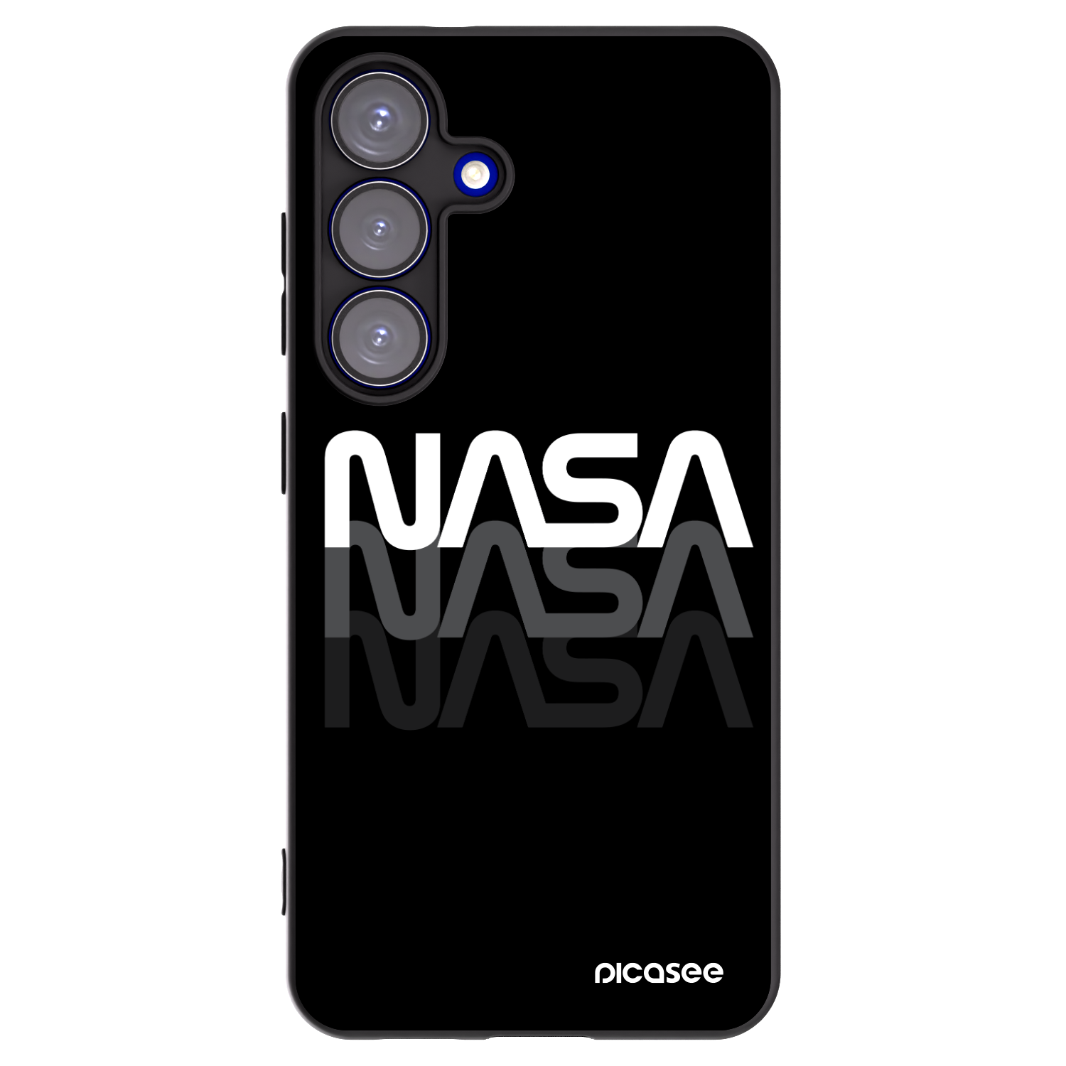 Picasee silikónový čierny obal pre Samsung Galaxy S25 5G - NASA Triple