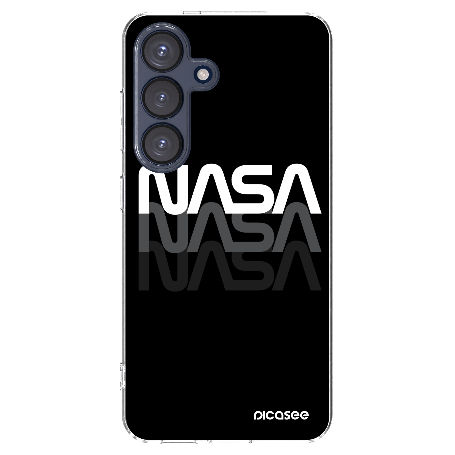 Picasee silikónový prehľadný obal pre Samsung Galaxy S25 5G - NASA Triple
