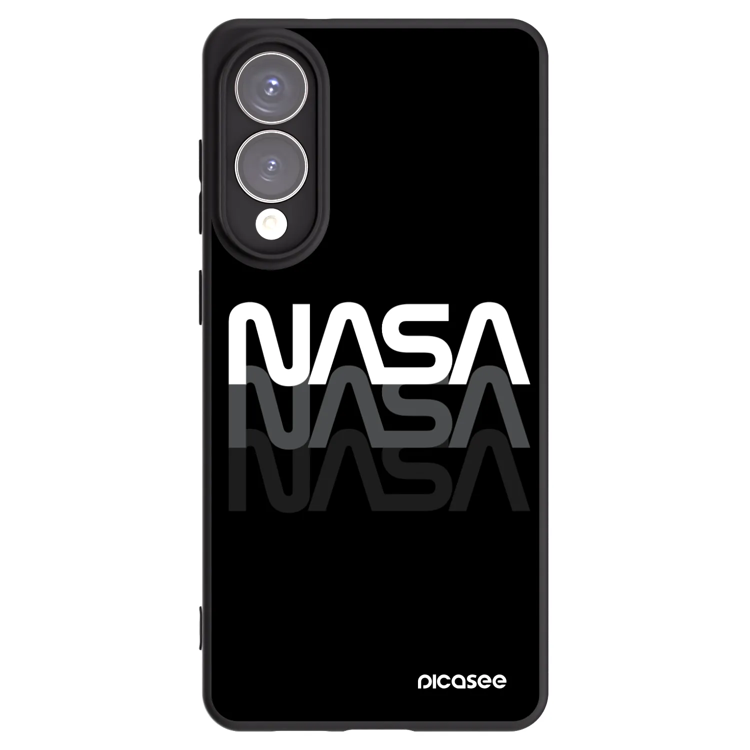 Silikónový čierny obal pre Samsung Galaxy S25 Edge 5G - NASA Triple