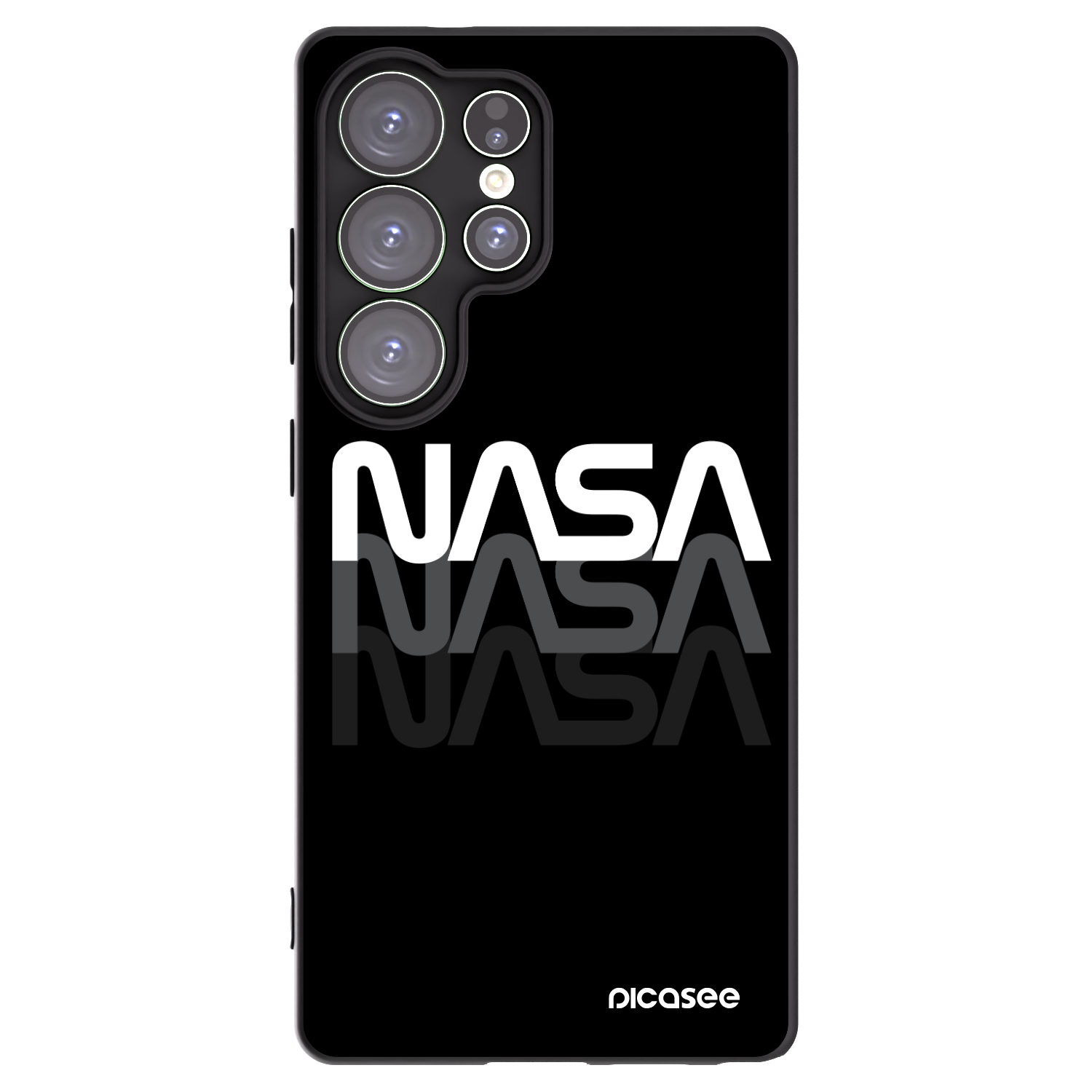 Picasee silikónový čierny obal pre Samsung Galaxy S25 Ultra 5G - NASA Triple