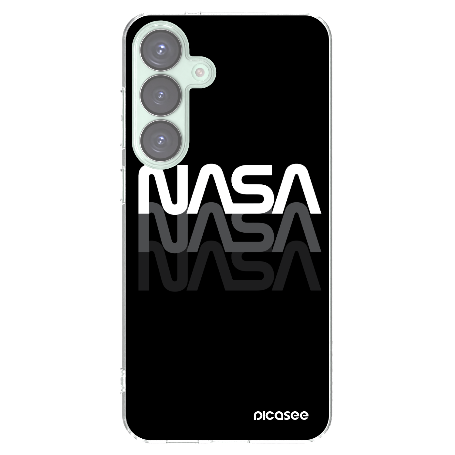 Picasee silikónový prehľadný obal pre Samsung Galaxy S25+ 5G - NASA Triple