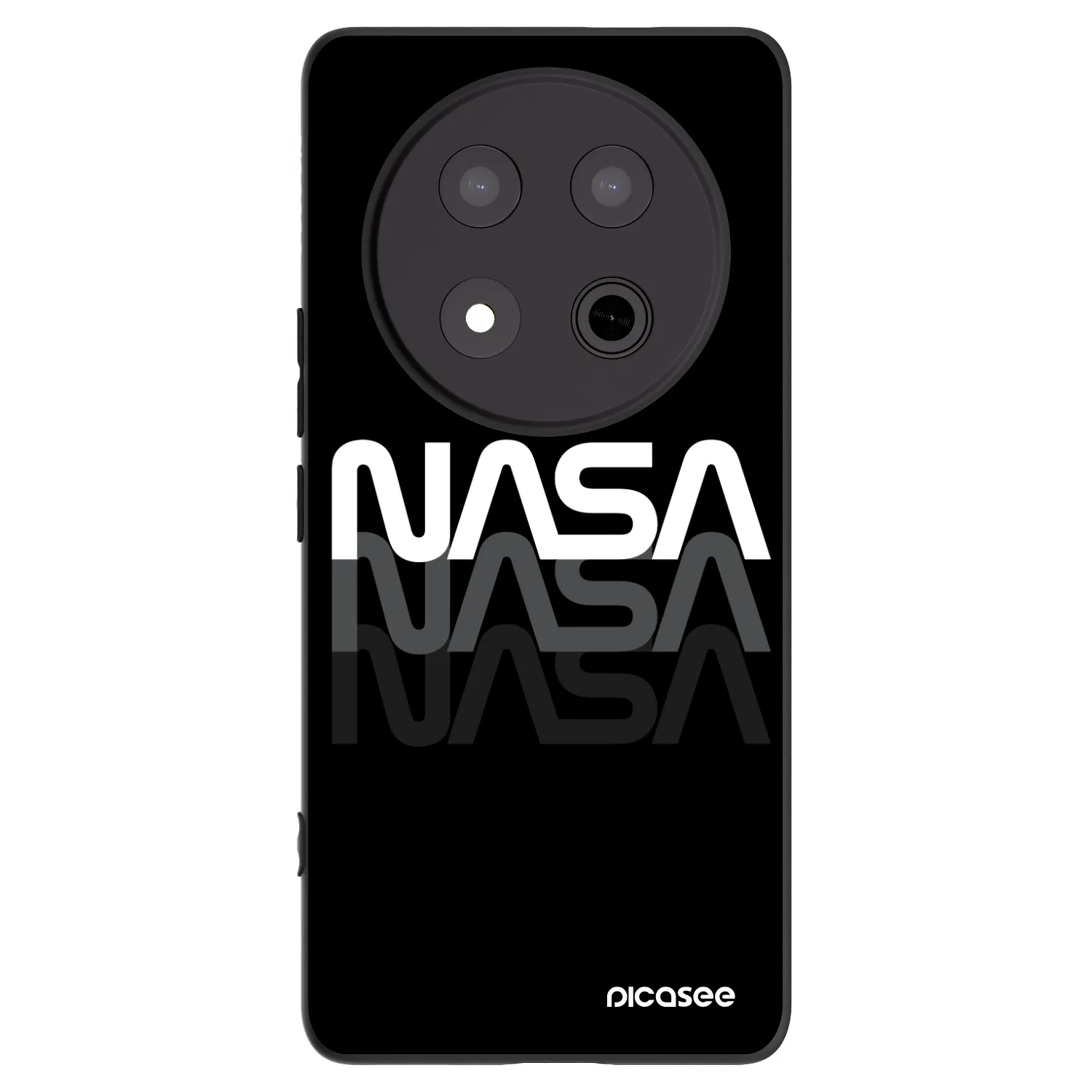 Picasee silikónový čierny obal pre Honor Magic7 Lite 5G - NASA Triple