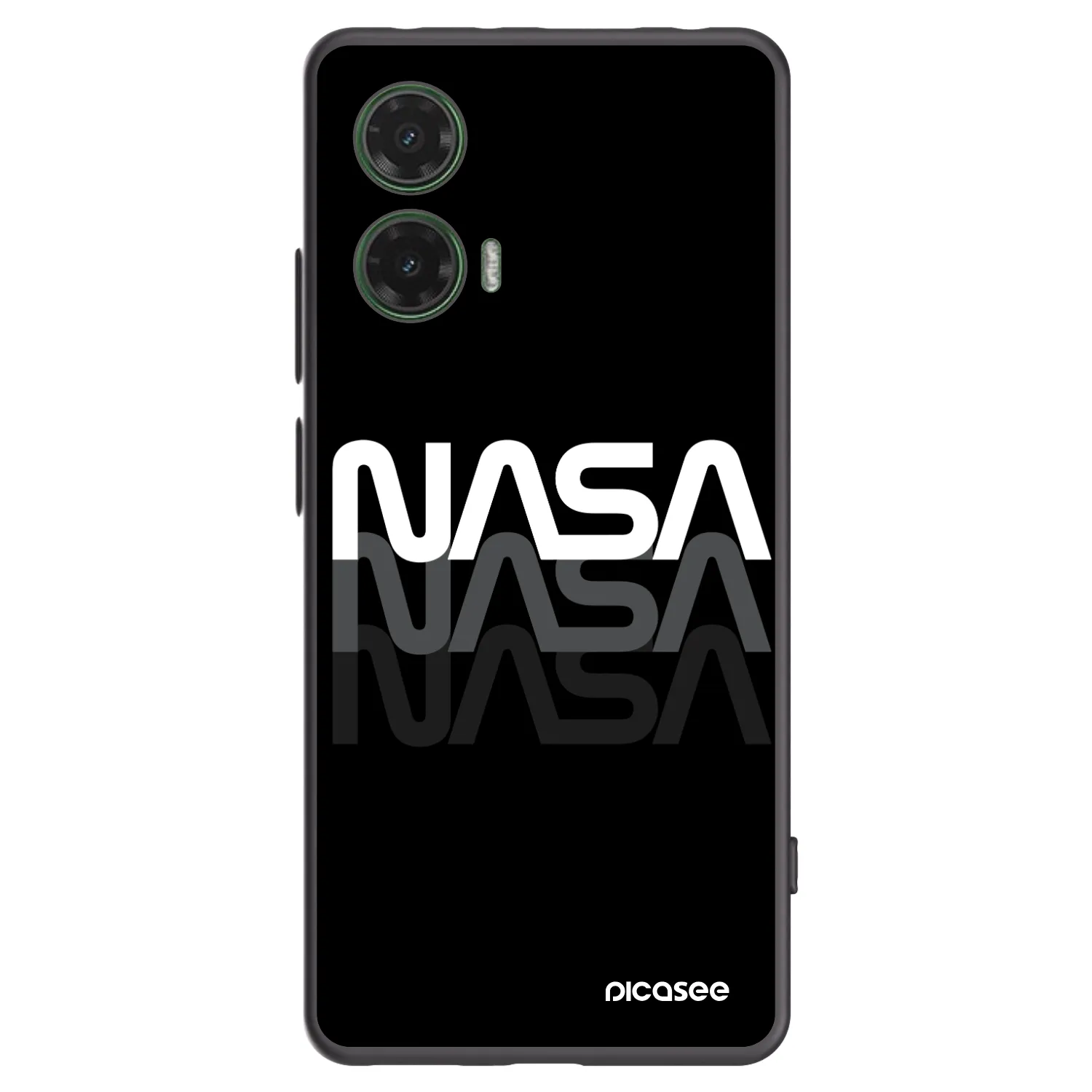 Picasee silikónový čierny obal pre Motorola Moto G35 5G - NASA Triple