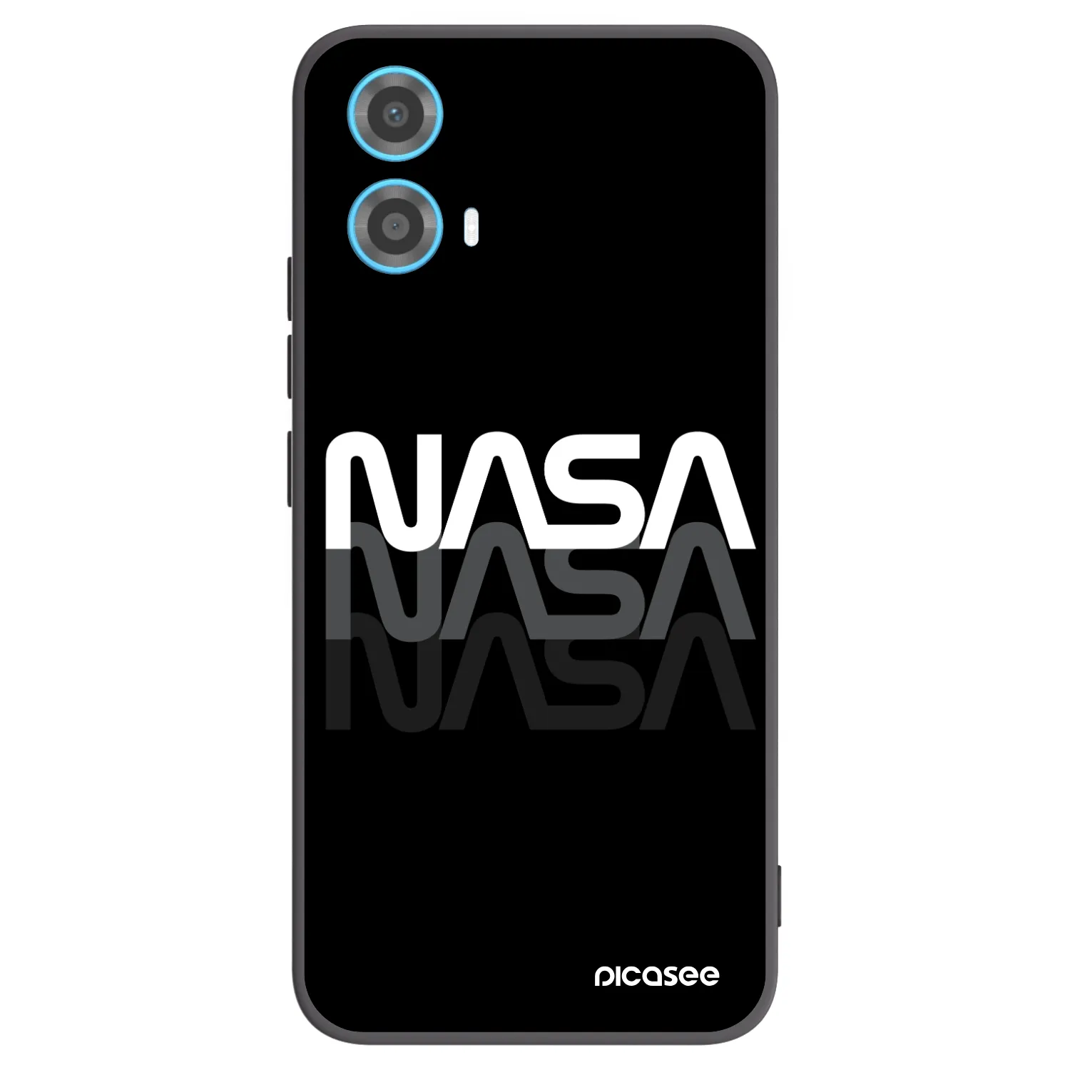 Picasee silikónový čierny obal pre Motorola Moto G34 5G - NASA Triple