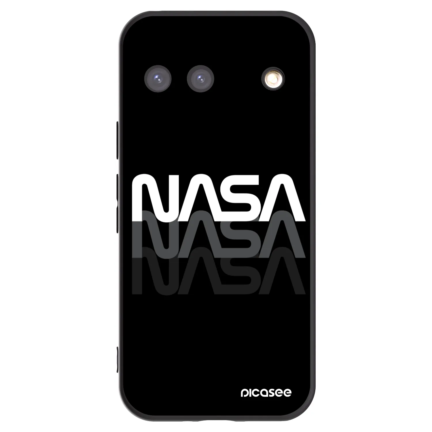 Picasee silikónový čierny obal pre Google Pixel 9 - NASA Triple