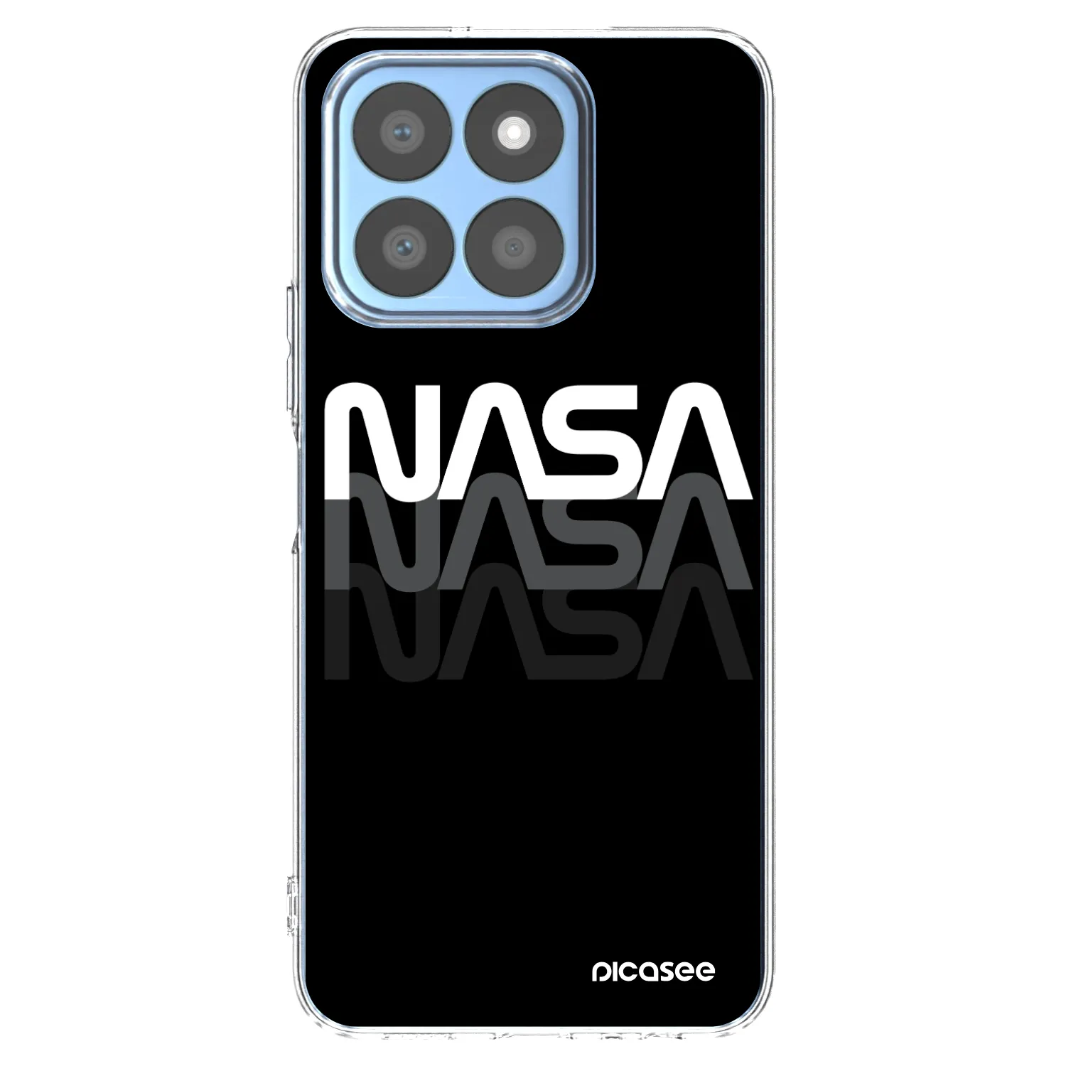 Picasee silikónový prehľadný obal pre Honor X8c - NASA Triple