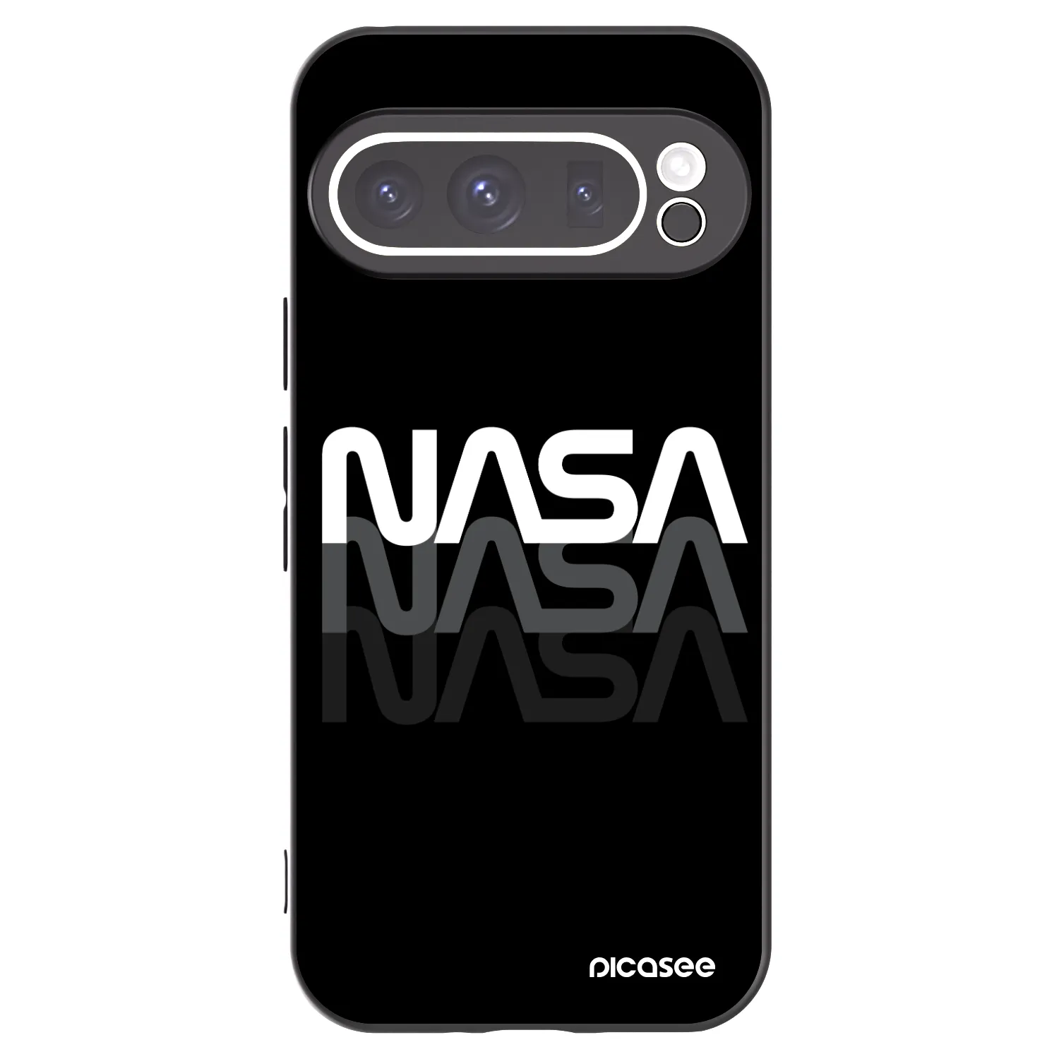 Picasee silikónový čierny obal pre Google Pixel 9 Pro - NASA Triple
