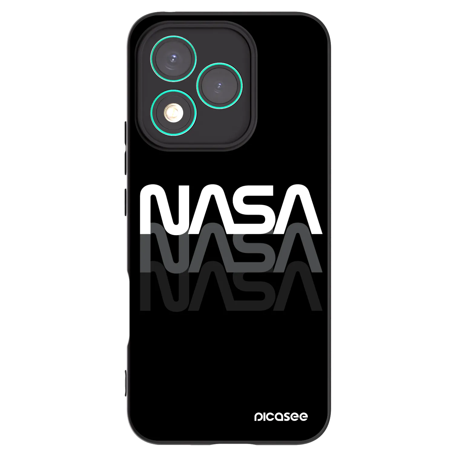 Picasee silikónový čierny obal pre Honor 400 Lite 5G - NASA Triple