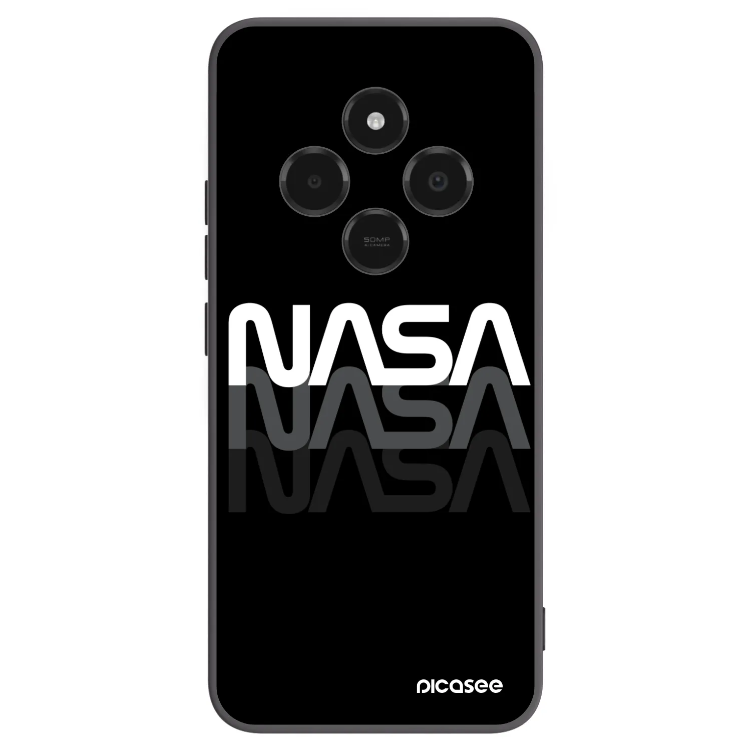 Picasee silikónový čierny obal pre Xiaomi Poco C75 - NASA Triple