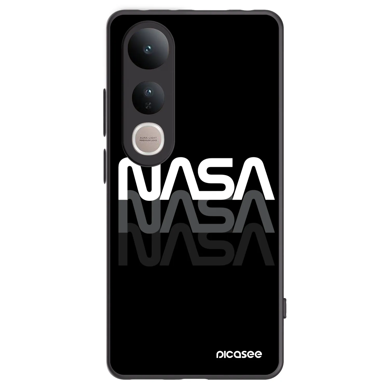 Picasee silikónový čierny obal pre Vivo V50 Lite 5G - NASA Triple