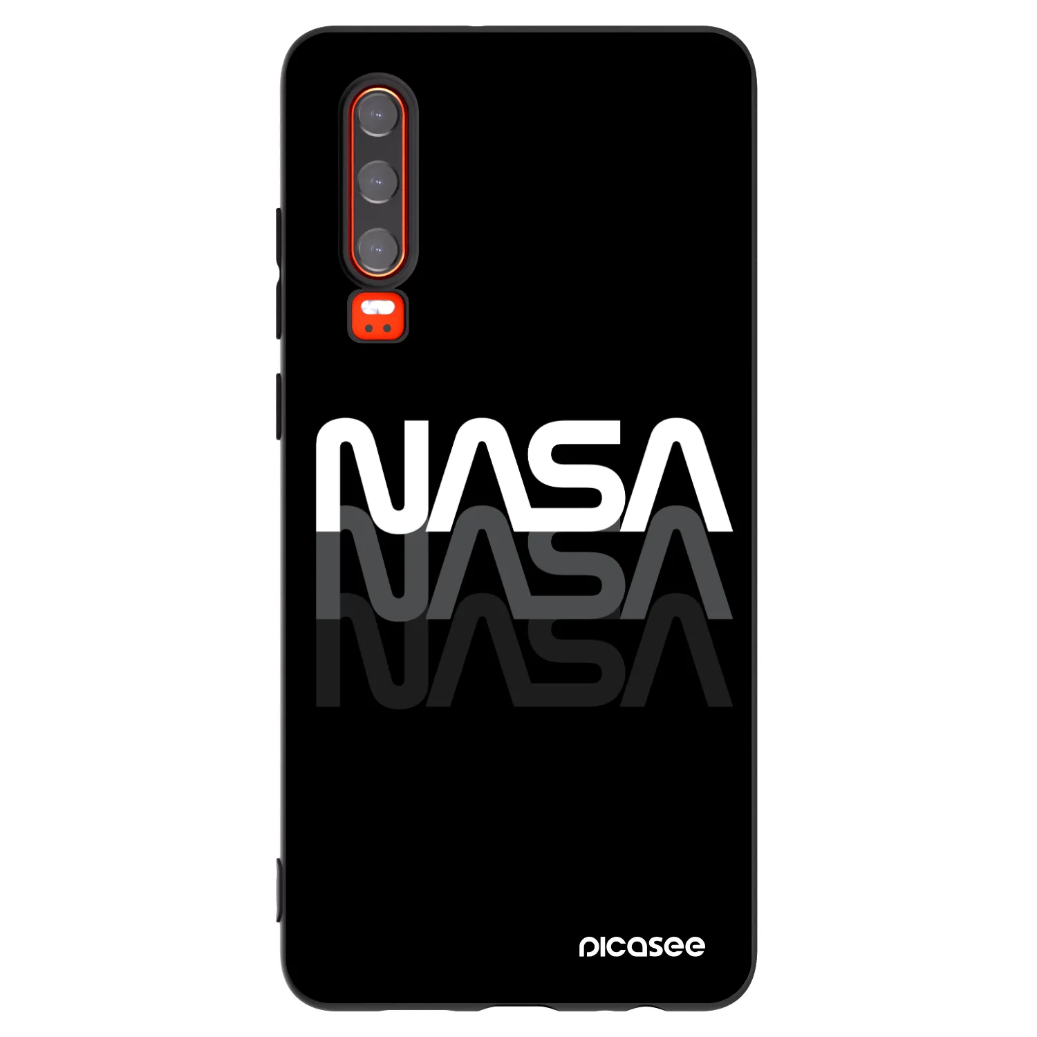 Picasee silikónový čierny obal pre Huawei P30 - NASA Triple