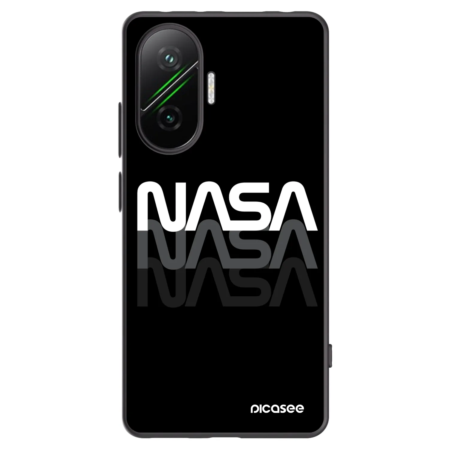 Silikónový čierny obal pre Xiaomi Poco F7 Pro 5G - NASA Triple