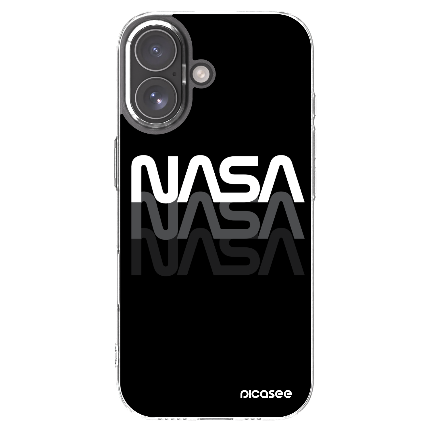 Picasee silikónový prehľadný obal pre Apple iPhone 17 - NASA Triple