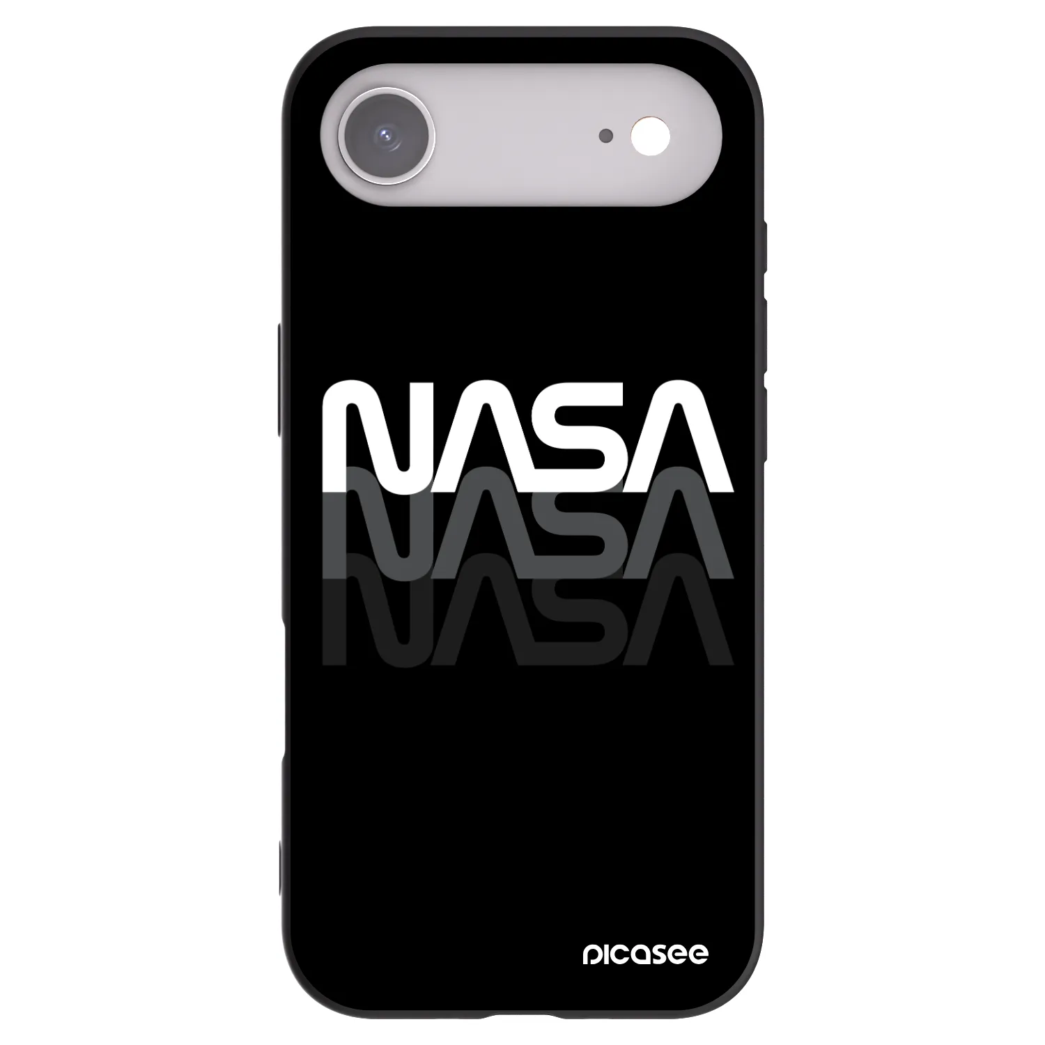 Picasee silikónový čierny obal pre Apple iPhone Air - NASA Triple