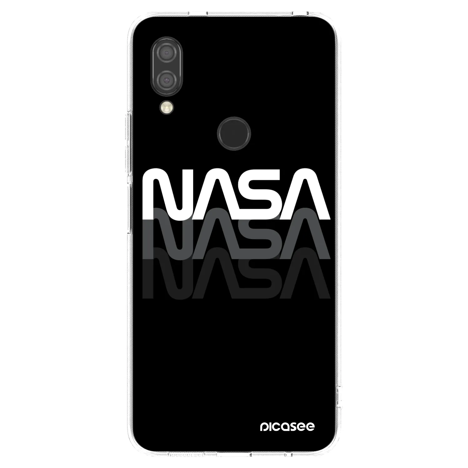 Picasee silikónový prehľadný obal pre Xiaomi Redmi 7 - NASA Triple