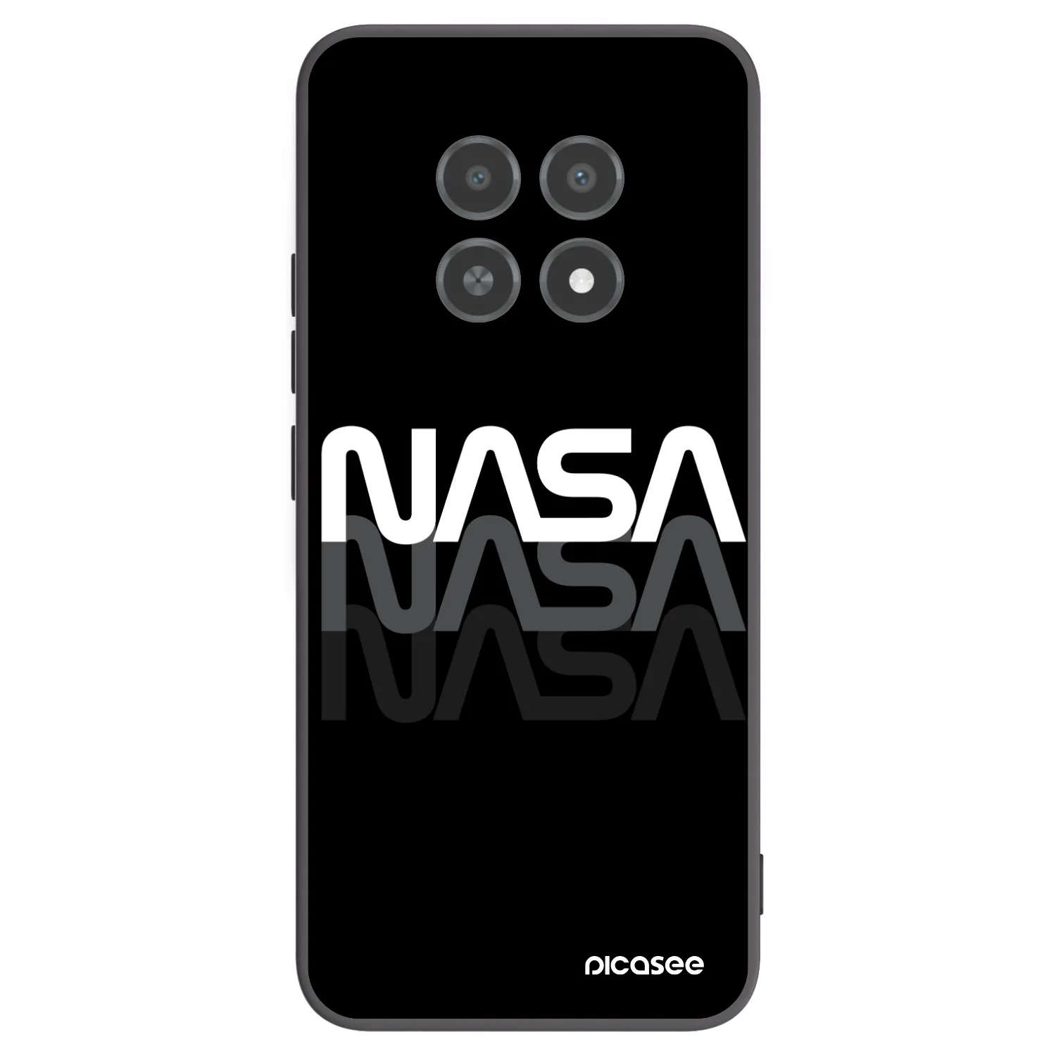 Picasee silikónový čierny obal pre Realme 12X - NASA Triple