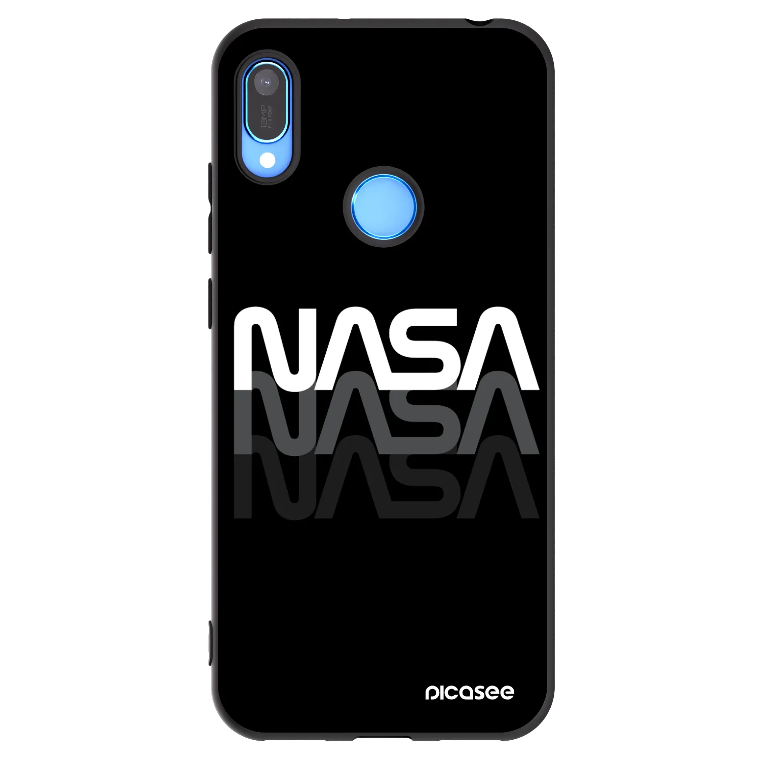 Picasee silikónový čierny obal pre Huawei Y6 2019 - NASA Triple