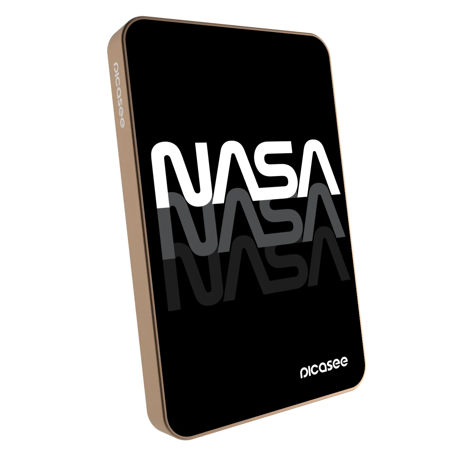 Picasee Powerbanka s MagSafe 5 000 mAh Zlatá - NASA Triple