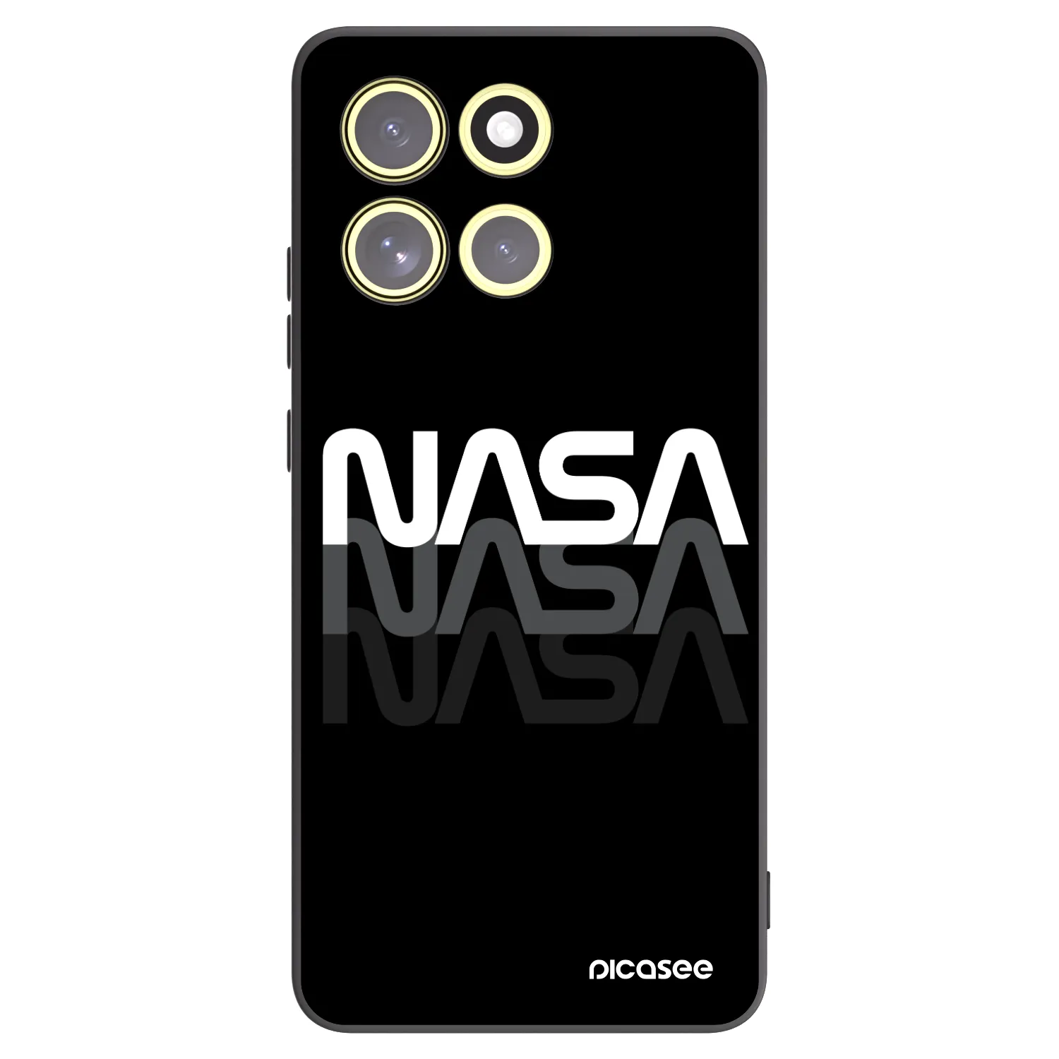 Silikónový čierny obal pre Motorola Moto G86 5G - NASA Triple