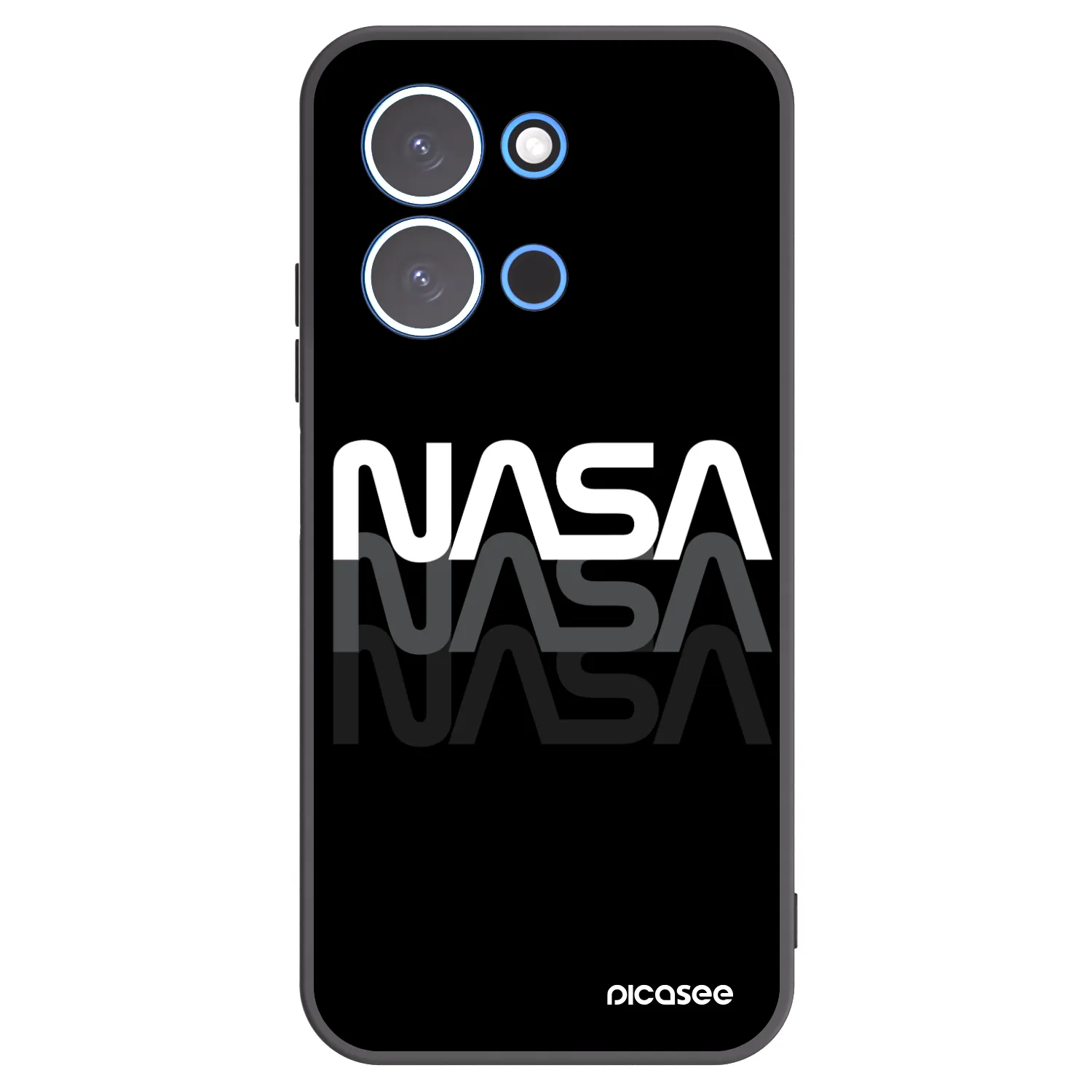 Picasee silikónový čierny obal pre Xiaomi Redmi 15C 4G - NASA Triple