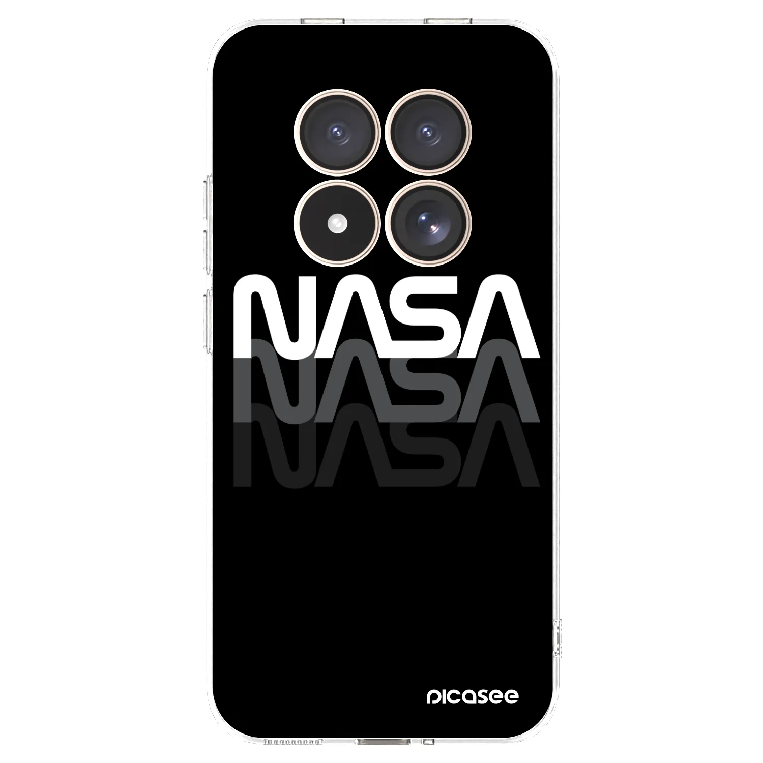 Picasee silikónový prehľadný obal pre Xiaomi Redmi Note 15 Pro 4G - NASA Triple