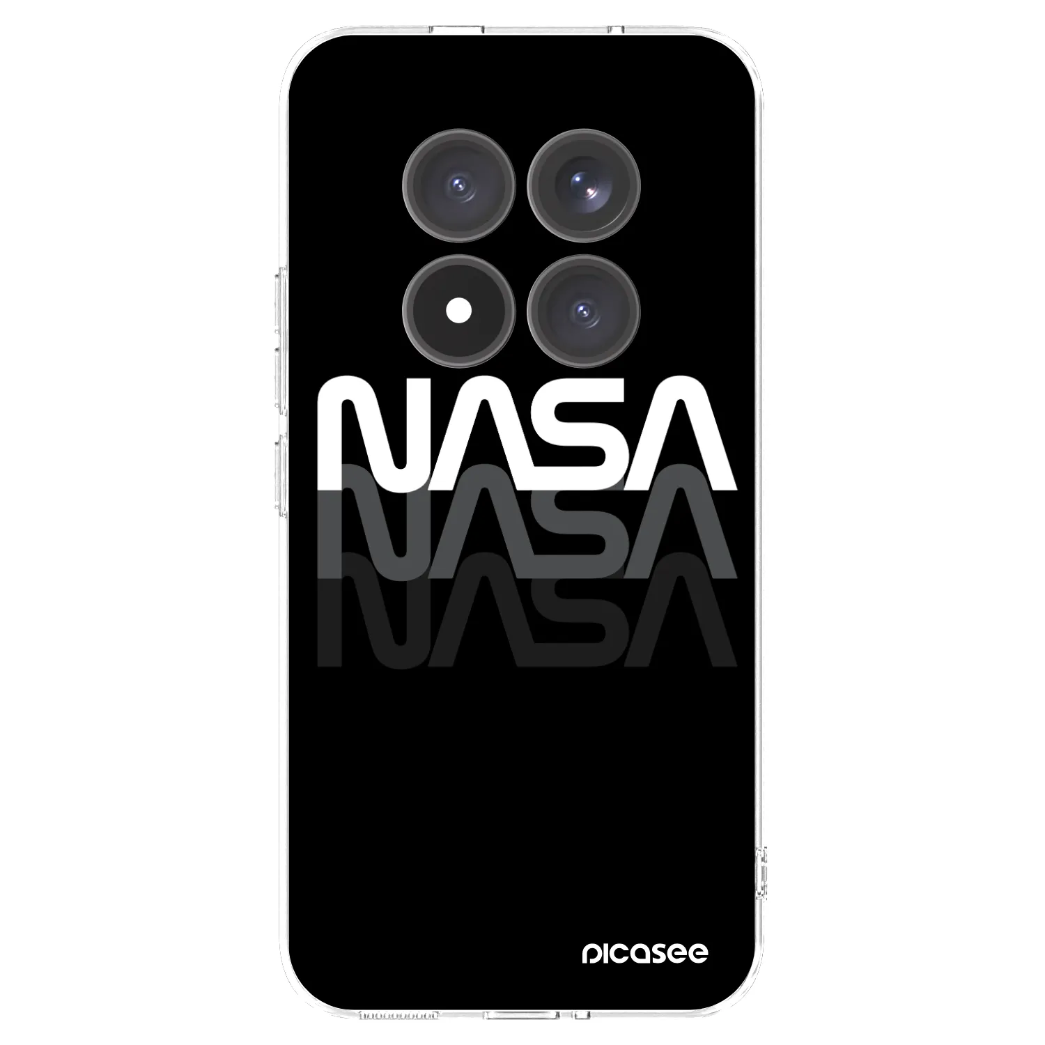 Silikónový prehľadný obal pre Xiaomi Redmi Note 15 Pro+ - NASA Triple