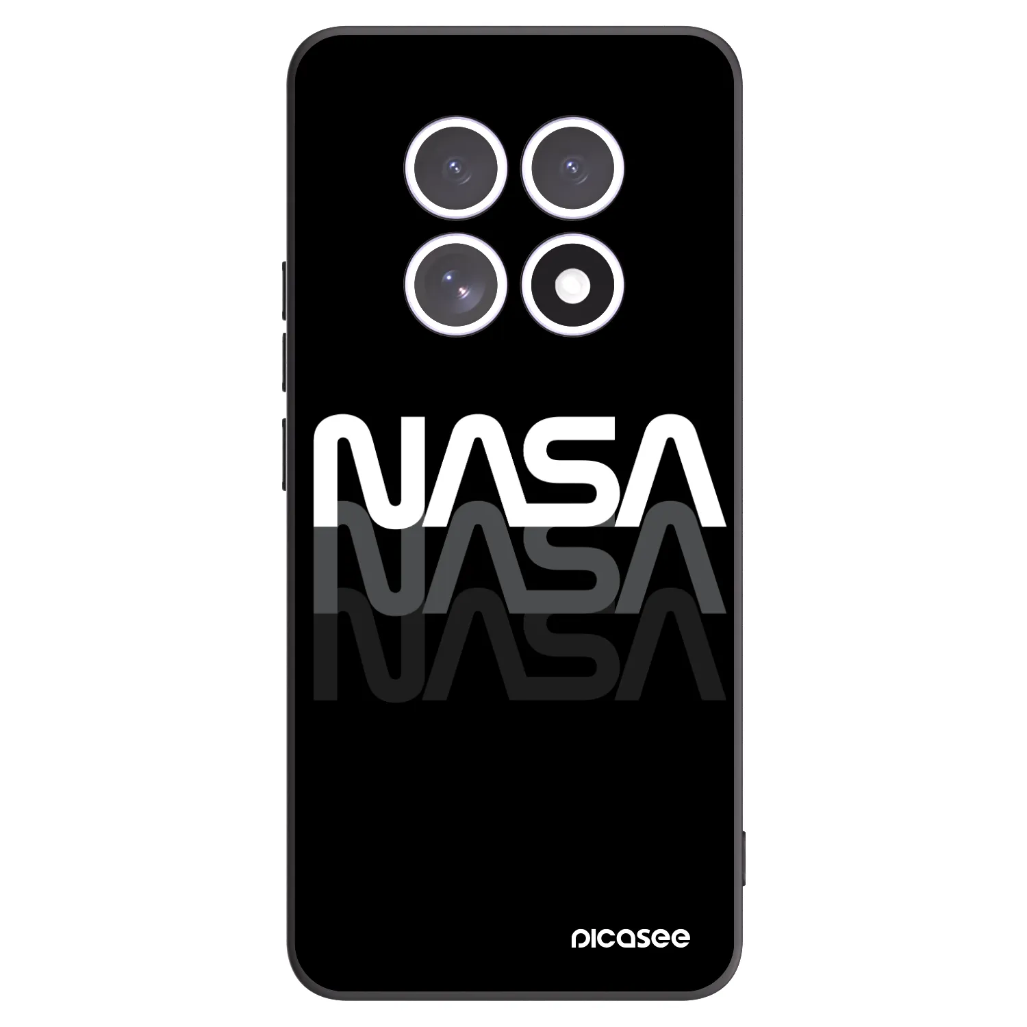 Picasee silikónový čierny obal pre Xiaomi Redmi Note 15 - NASA Triple