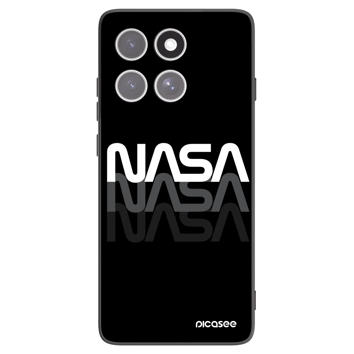 Silikónový čierny obal pre Motorola Edge 60 Fusion - NASA Triple