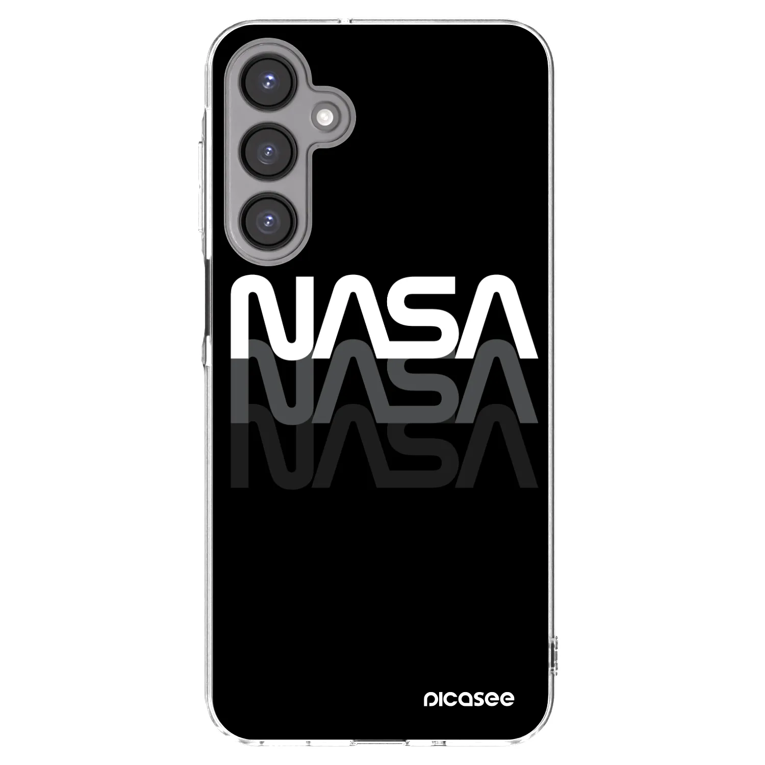 Picasee silikónový prehľadný obal pre Samsung Galaxy A16 4G - NASA Triple