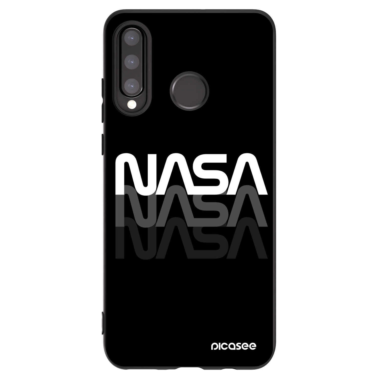 Picasee silikónový čierny obal pre Huawei P30 Lite - NASA Triple
