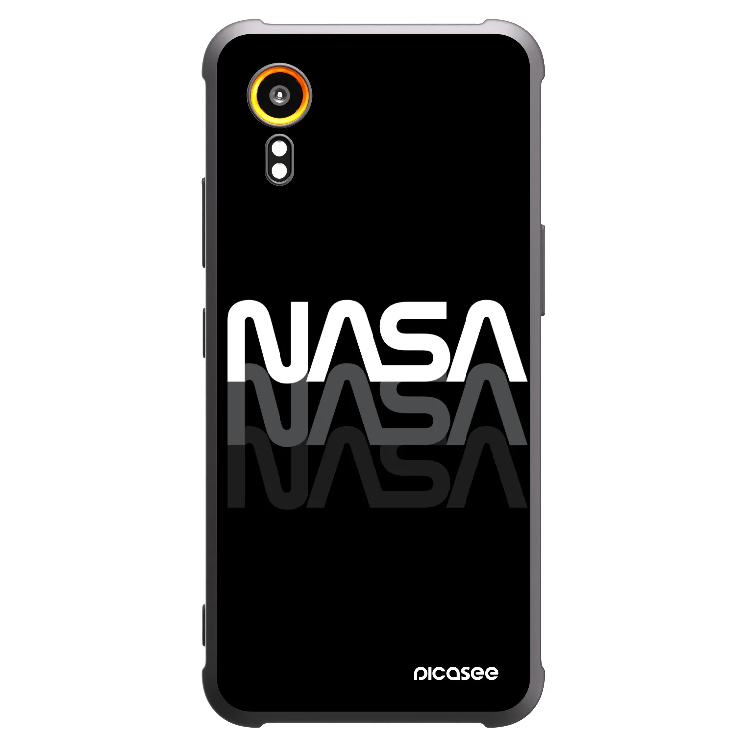 Picasee silikónový čierny obal pre Samsung Galaxy Xcover 7 - NASA Triple