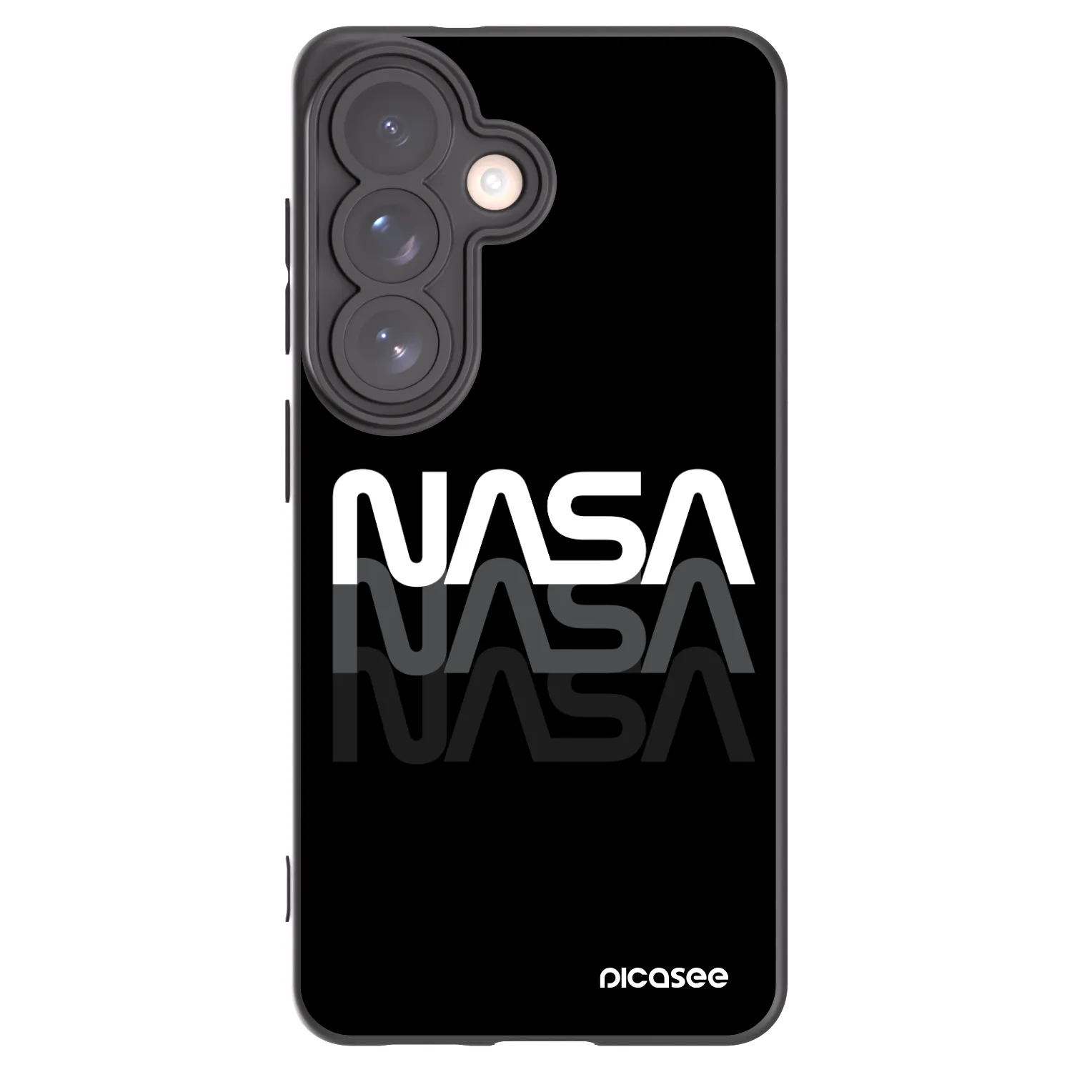 Picasee silikónový čierny obal pre Samsung Galaxy S26 - NASA Triple