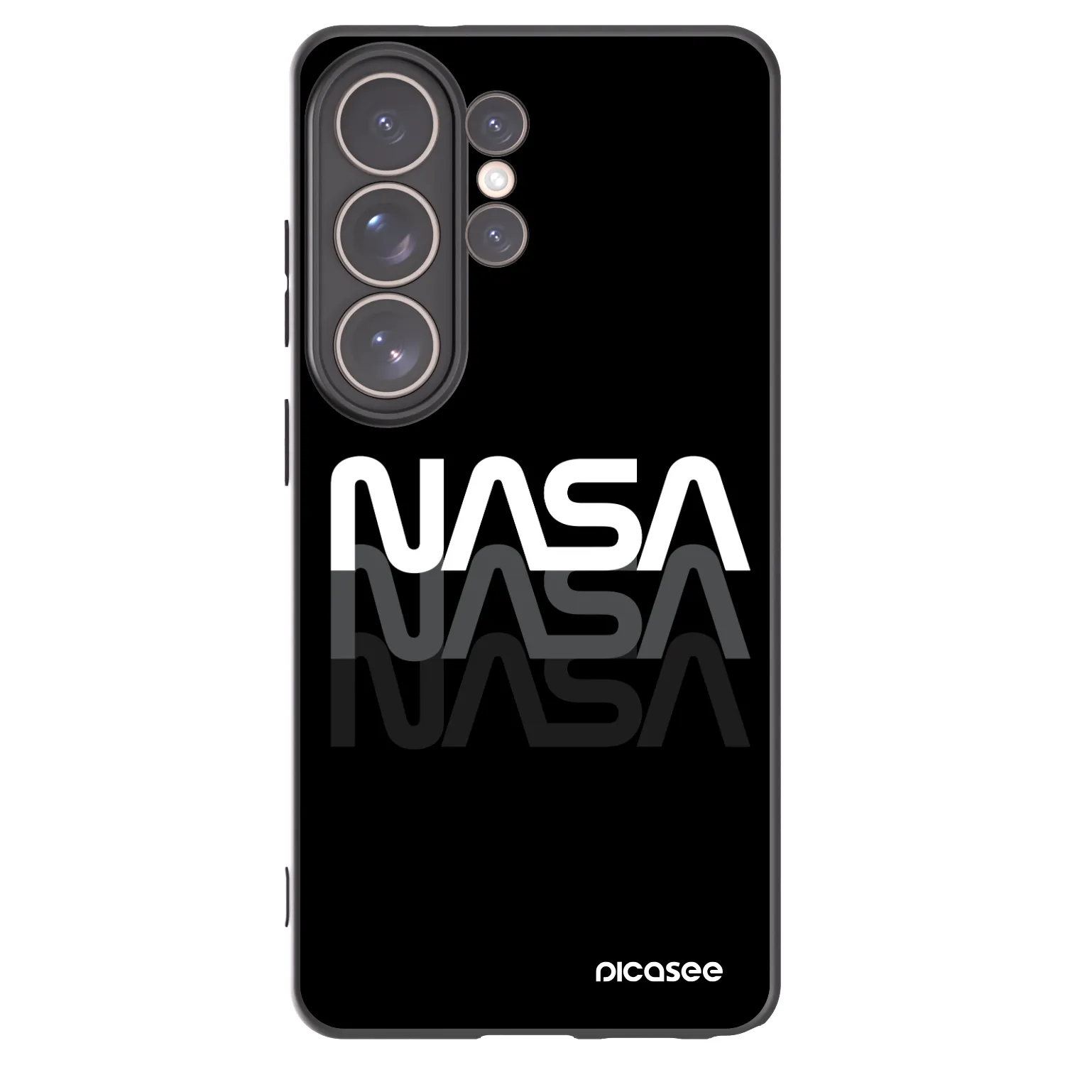 Picasee silikónový čierny obal pre Samsung Galaxy S26 Ultra - NASA Triple