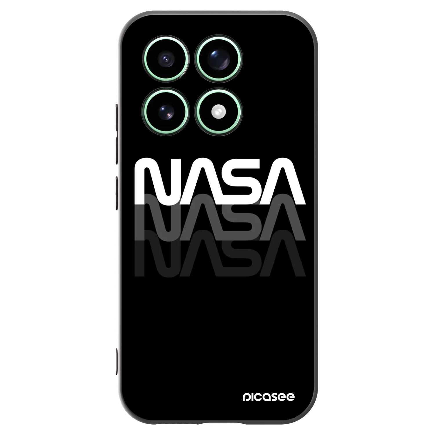 Picasee silikónový čierny obal pre Xiaomi 17 - NASA Triple