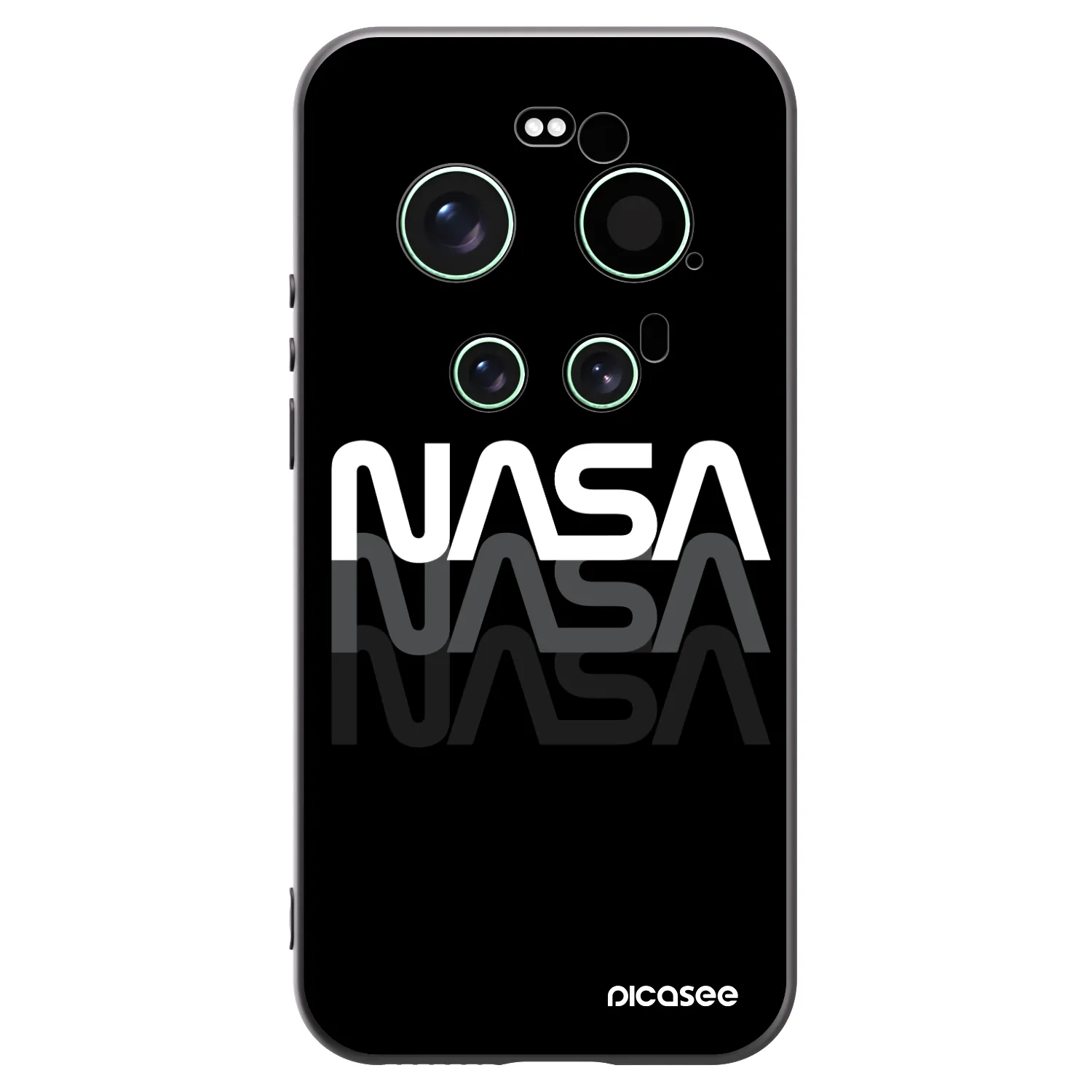Picasee silikónový čierny obal pre Xiaomi 17 Ultra - NASA Triple