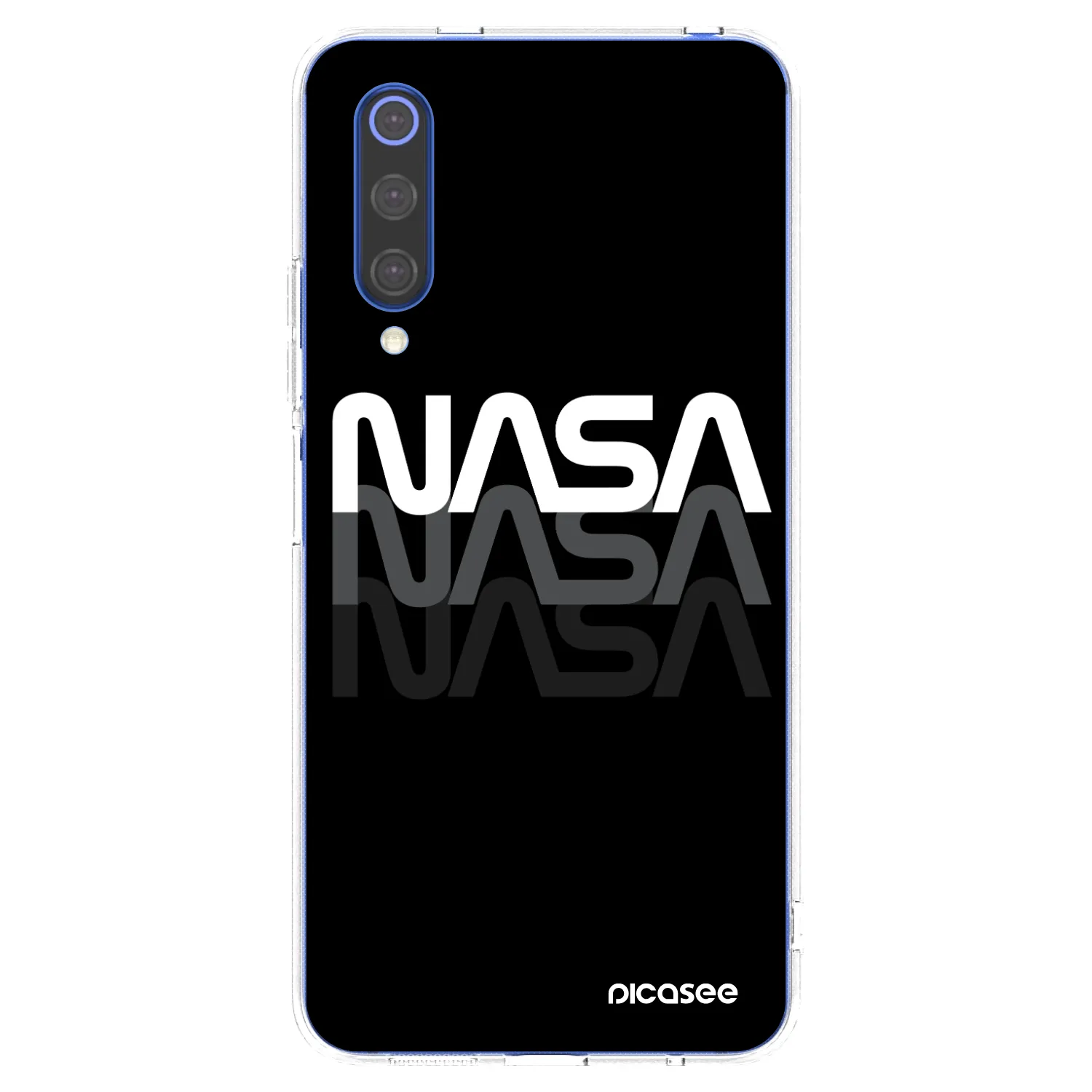Picasee silikónový prehľadný obal pre Xiaomi Mi 9 SE - NASA Triple