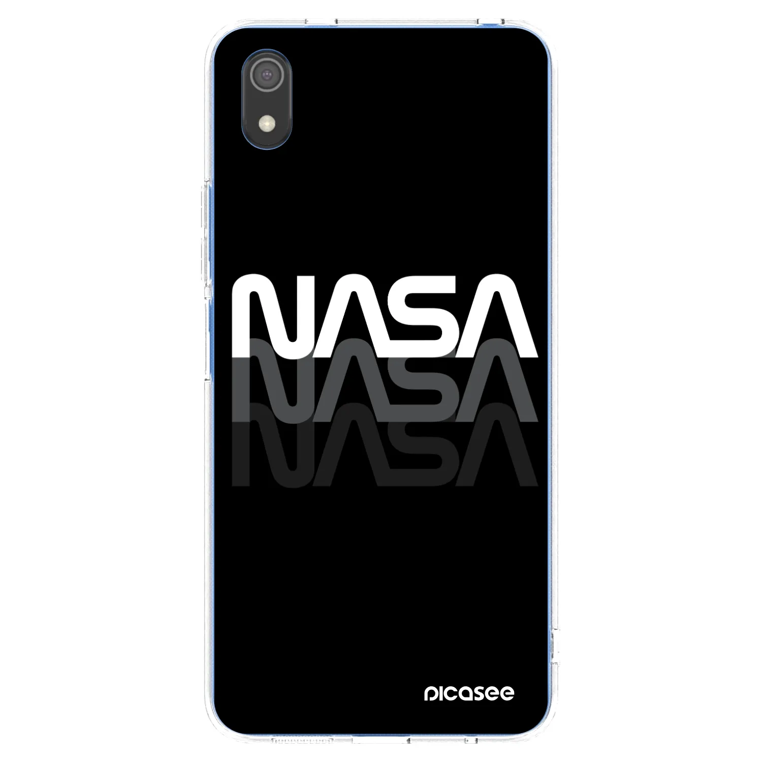 Picasee silikónový prehľadný obal pre Xiaomi Redmi 7A - NASA Triple