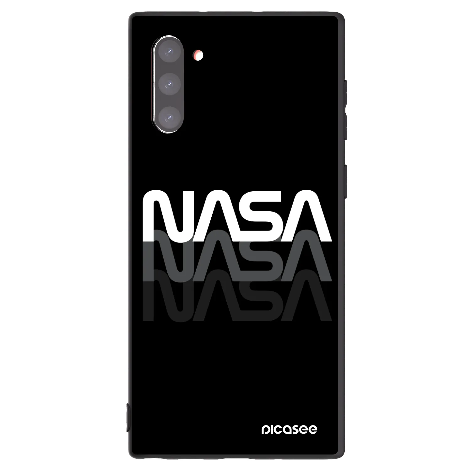 Picasee silikónový čierny obal pre Samsung Galaxy Note 10 N970F - NASA Triple
