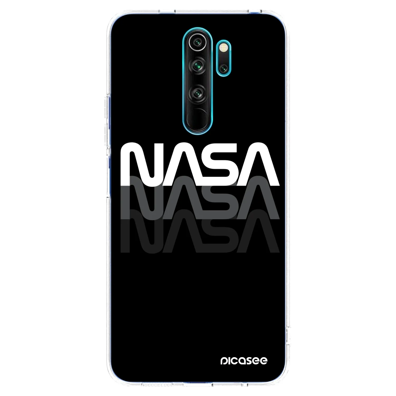 Picasee silikónový prehľadný obal pre Xiaomi Redmi Note 8 Pro - NASA Triple