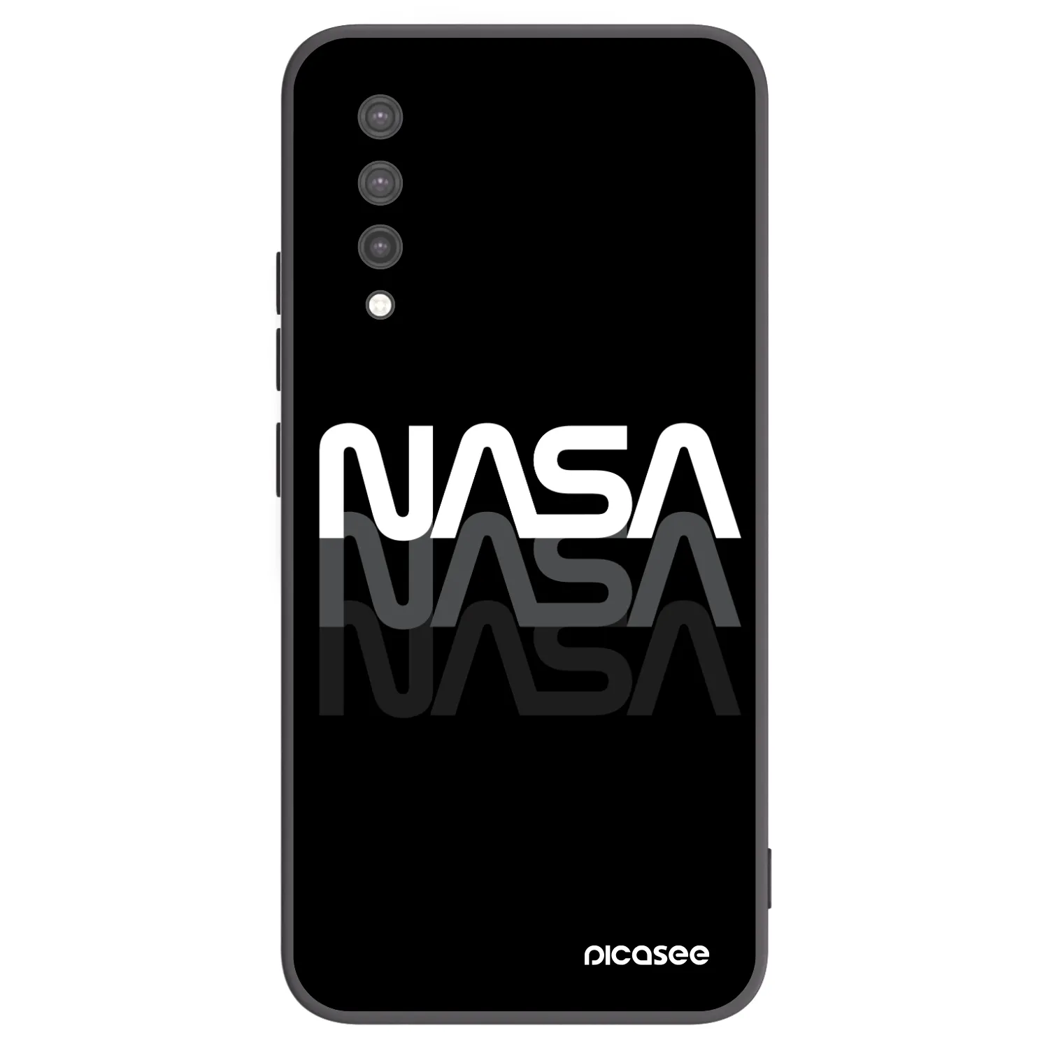 Picasee silikónový čierny obal pre Xiaomi Mi 9 Lite - NASA Triple