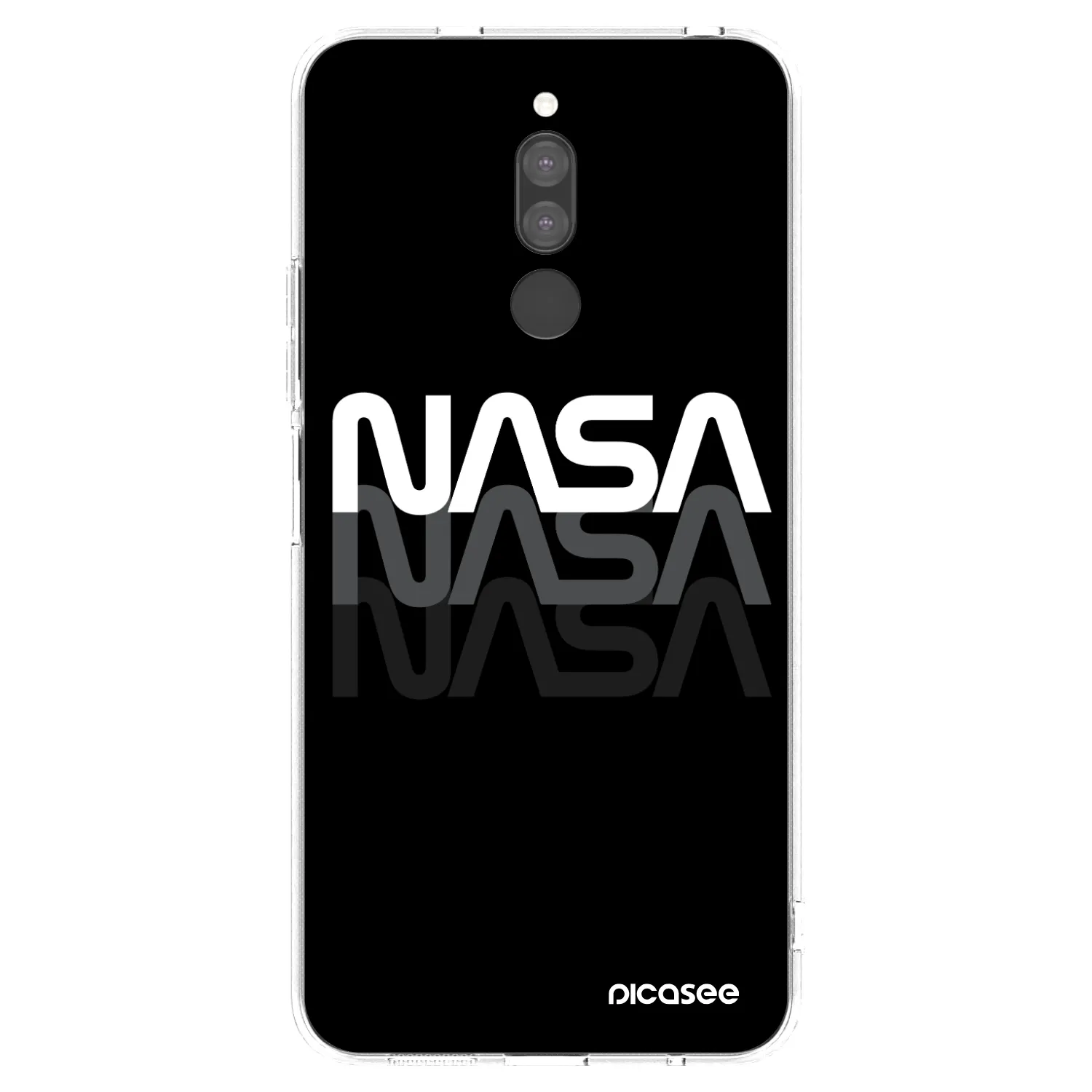 Silikónový prehľadný obal pre Xiaomi Redmi 8 - NASA Triple