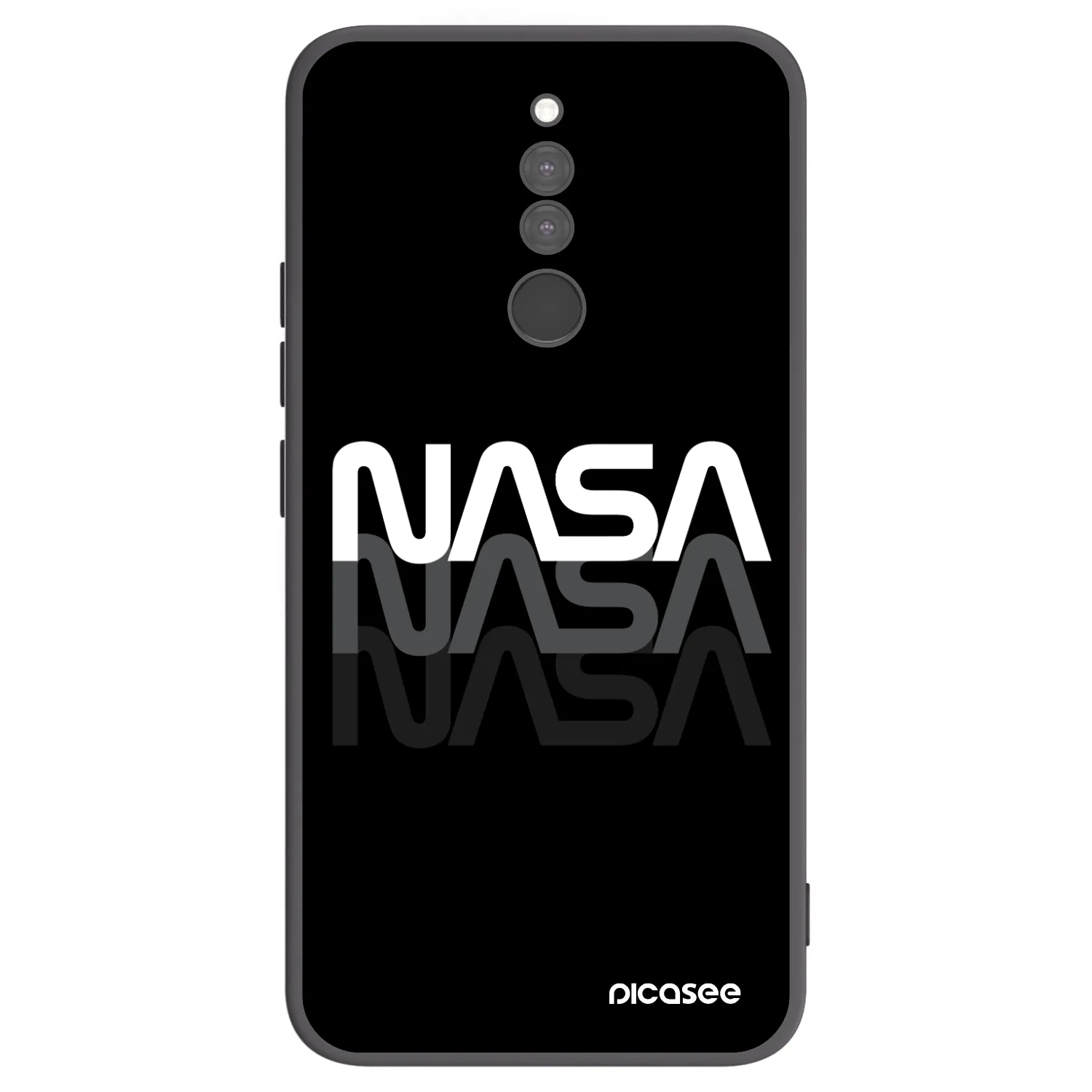 Picasee silikónový čierny obal pre Xiaomi Redmi 8 - NASA Triple