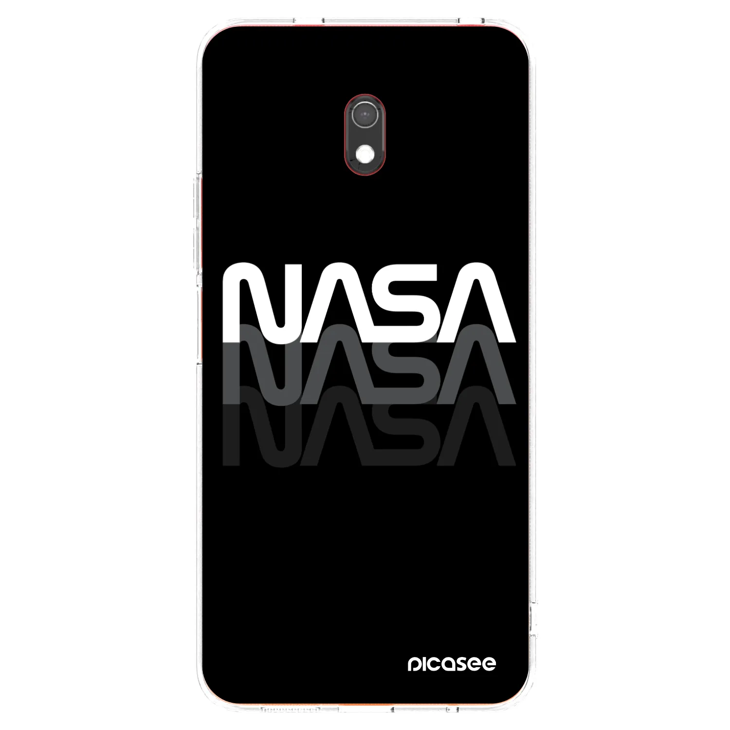 Picasee silikónový prehľadný obal pre Xiaomi Redmi 8A - NASA Triple