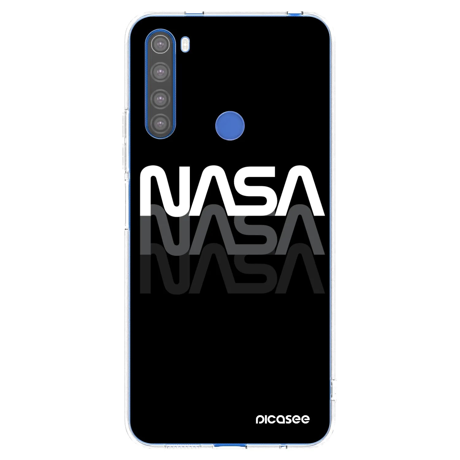 Silikónový prehľadný obal pre Xiaomi Redmi Note 8T - NASA Triple