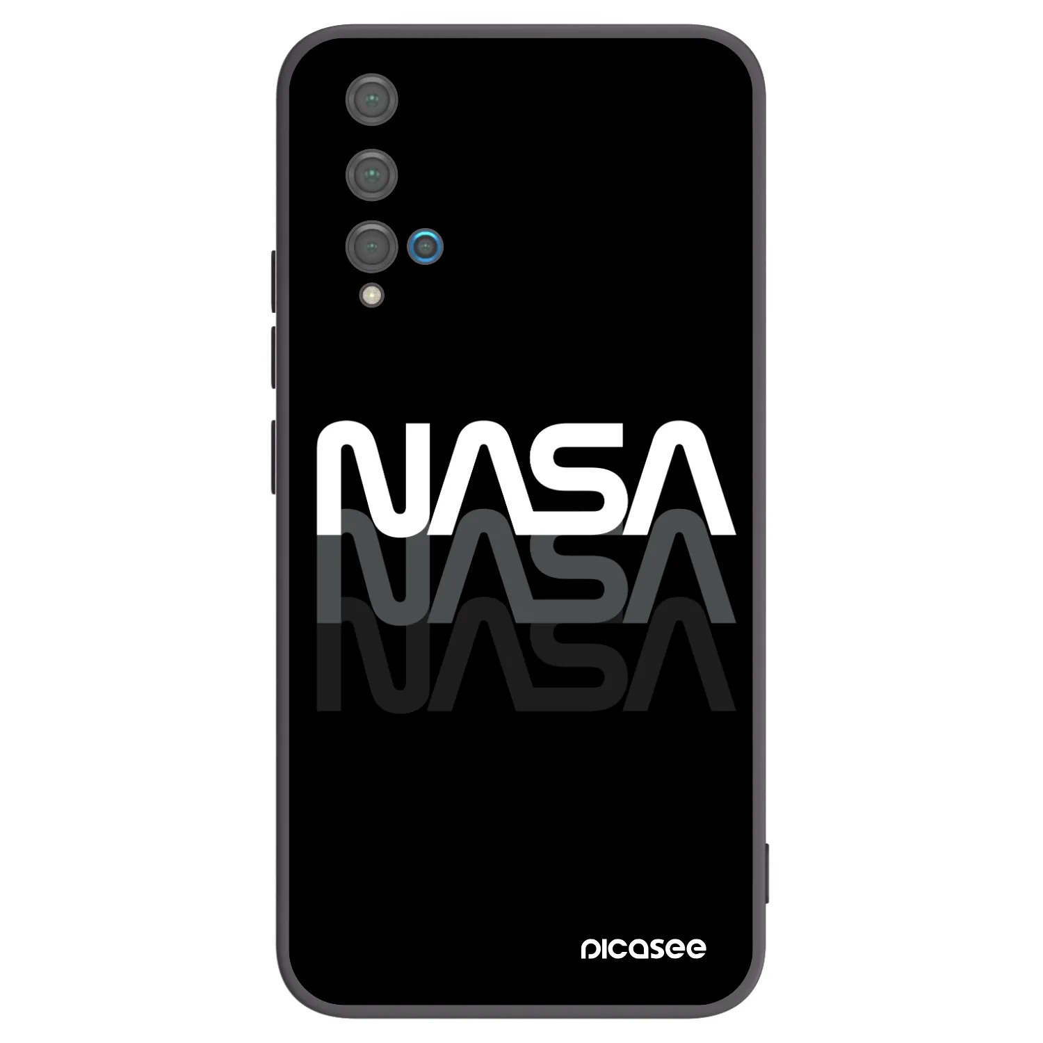 Picasee silikónový čierny obal pre Huawei Nova 5T - NASA Triple