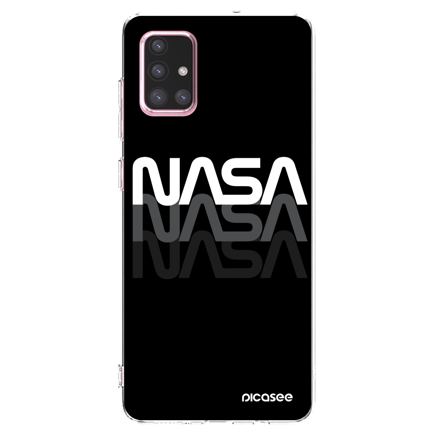 Picasee silikónový prehľadný obal pre Samsung Galaxy A71 A715F - NASA Triple